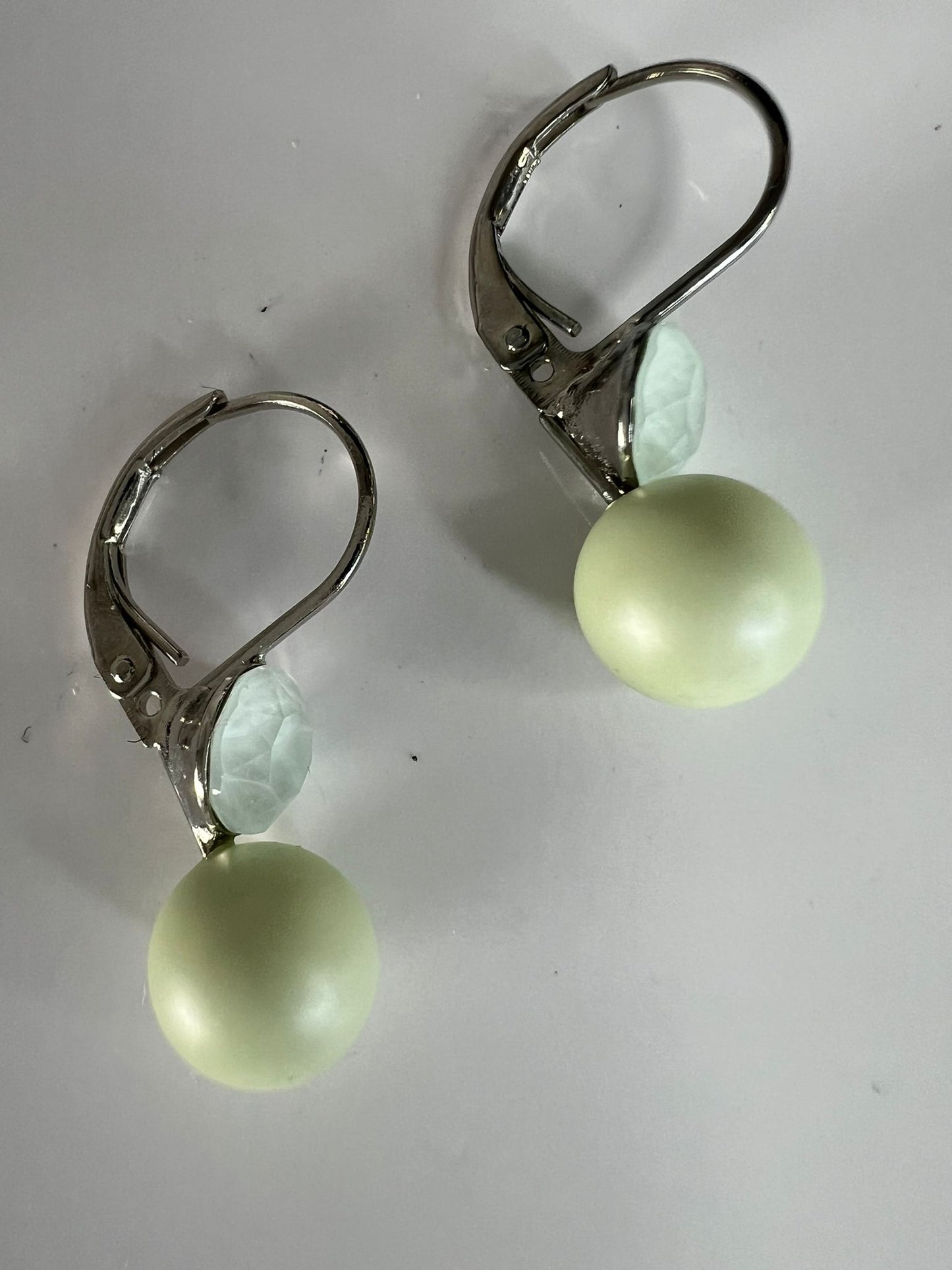 30417 Vintage Swarovski Kristallen Ohrhänger 7mm