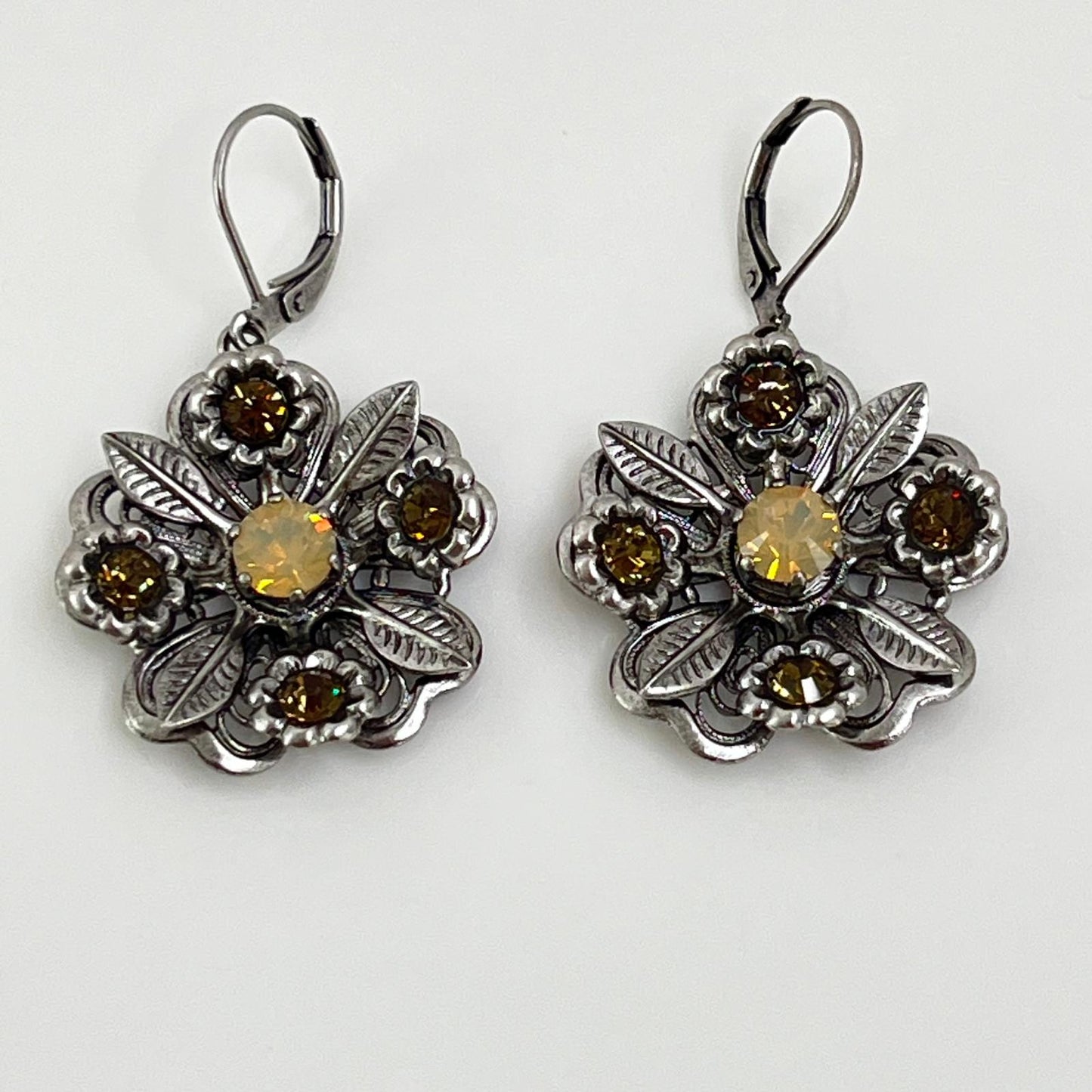 30351 Vintage Swarovski Kristallen Ohrhänger 27mm