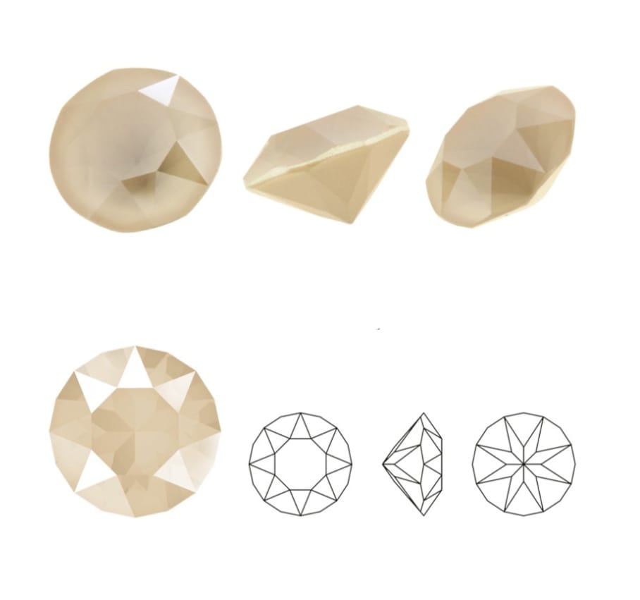 Swarovski® Chaton Ivory Cream SS29