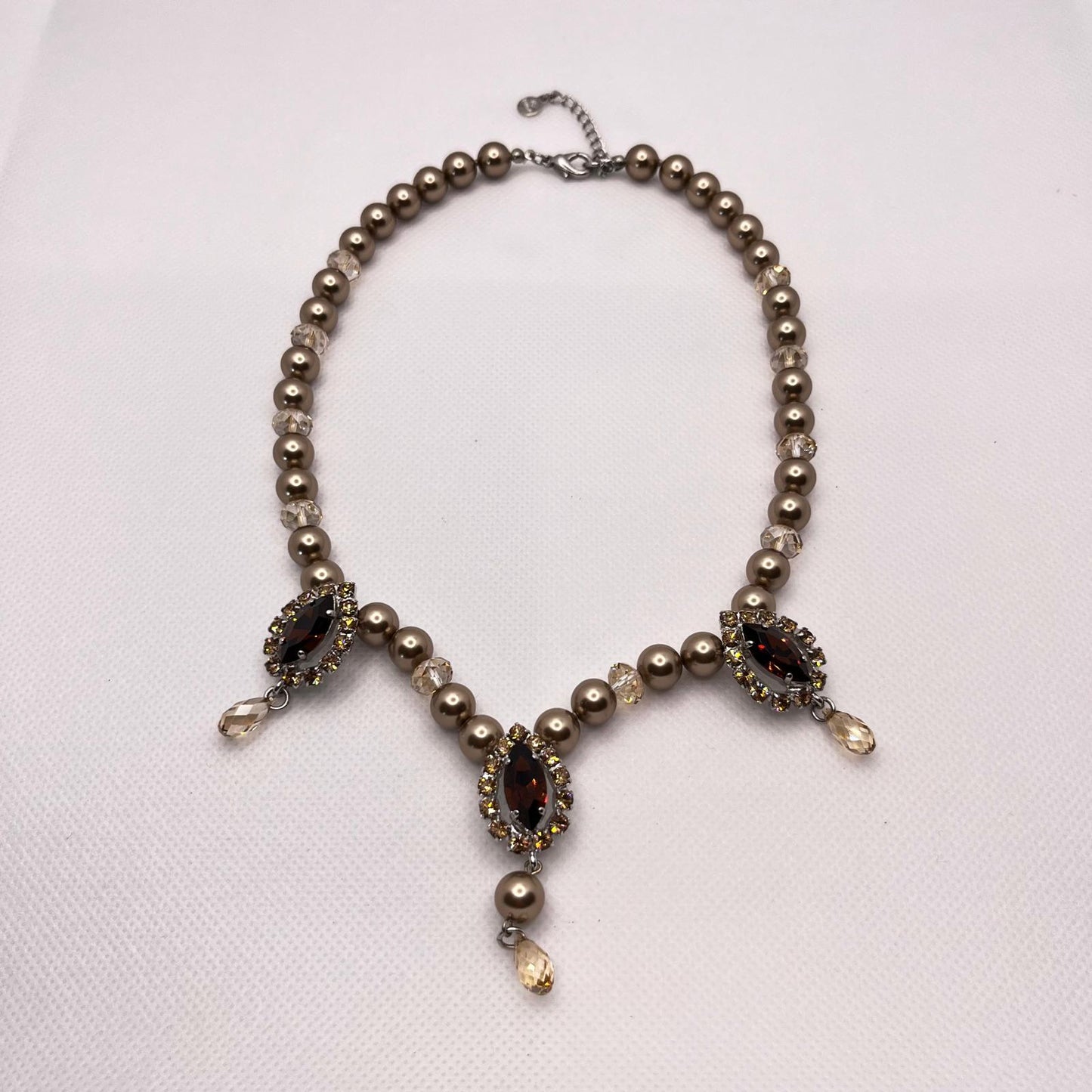 6270 Vintage Swarovski Kristallen Halsketten 40cm