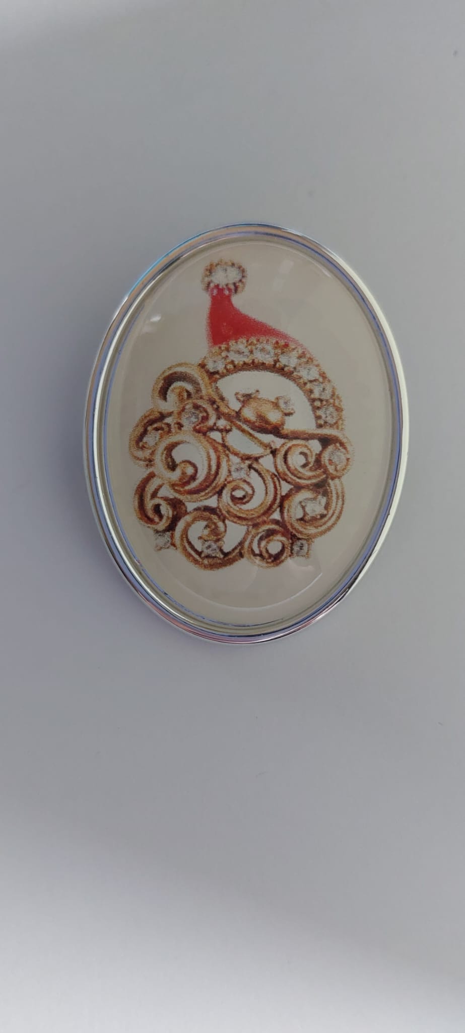 8006 Vintage Broschen mit Weihnachtsmotiv 45x35mm