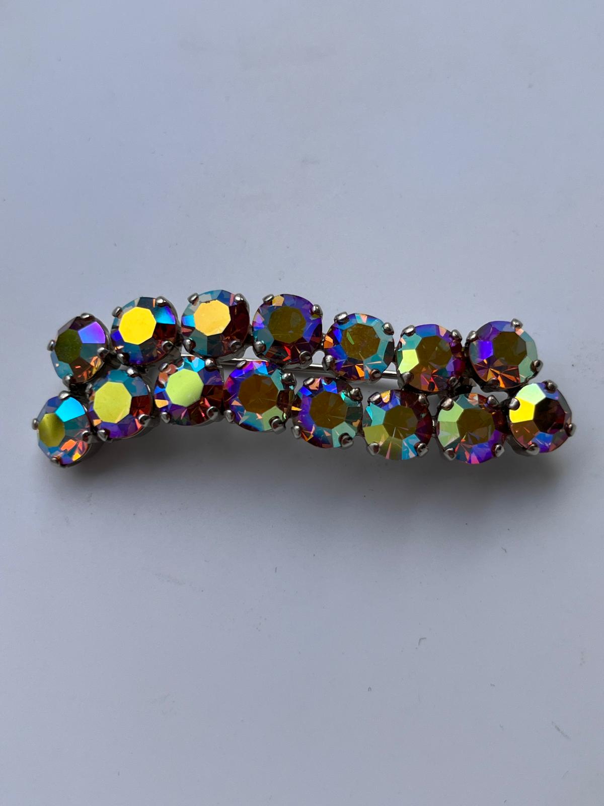 8461 Vintage Swarovski Kristallen Brosche 65mm