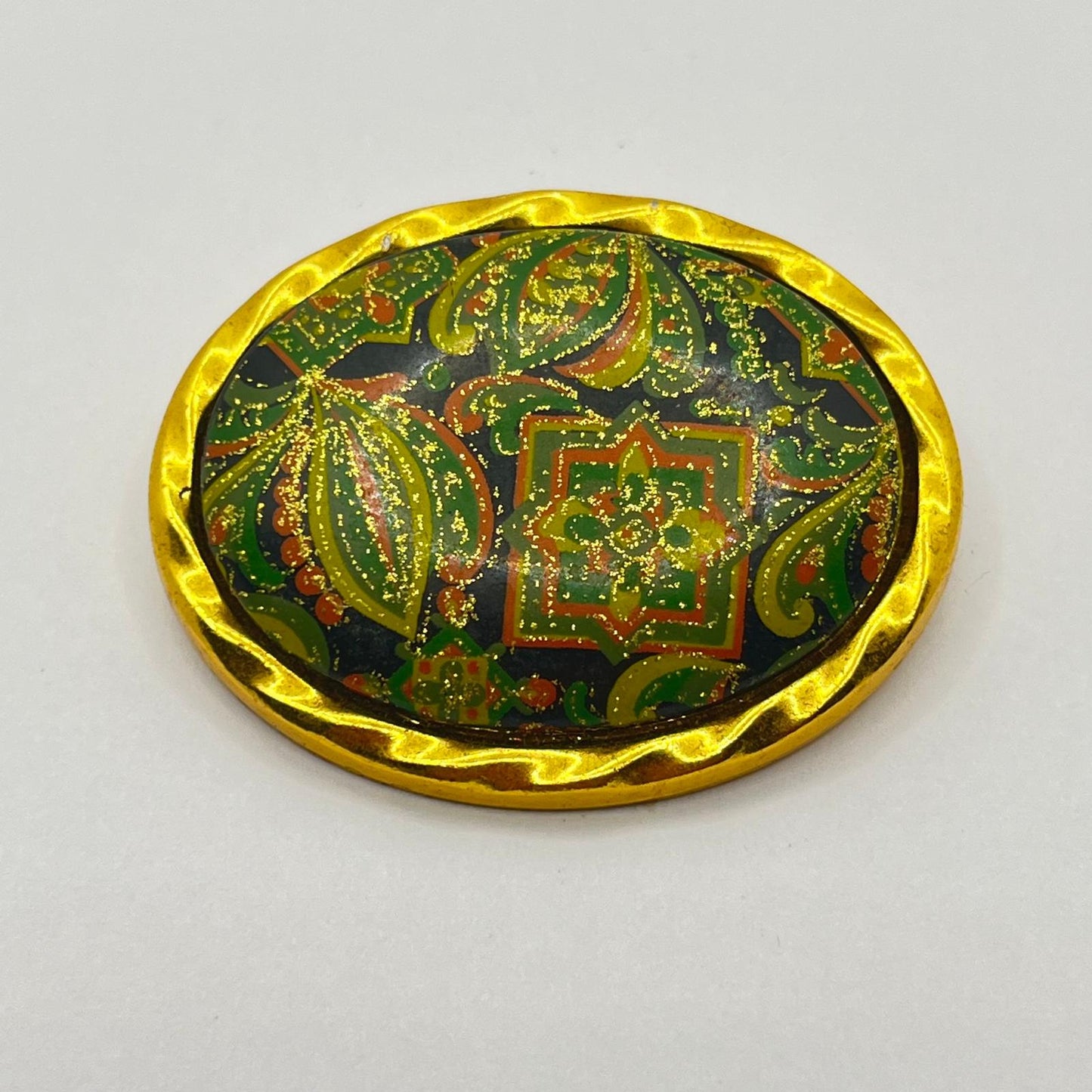 8830 Vintage Cabochon Brosche 46mm
