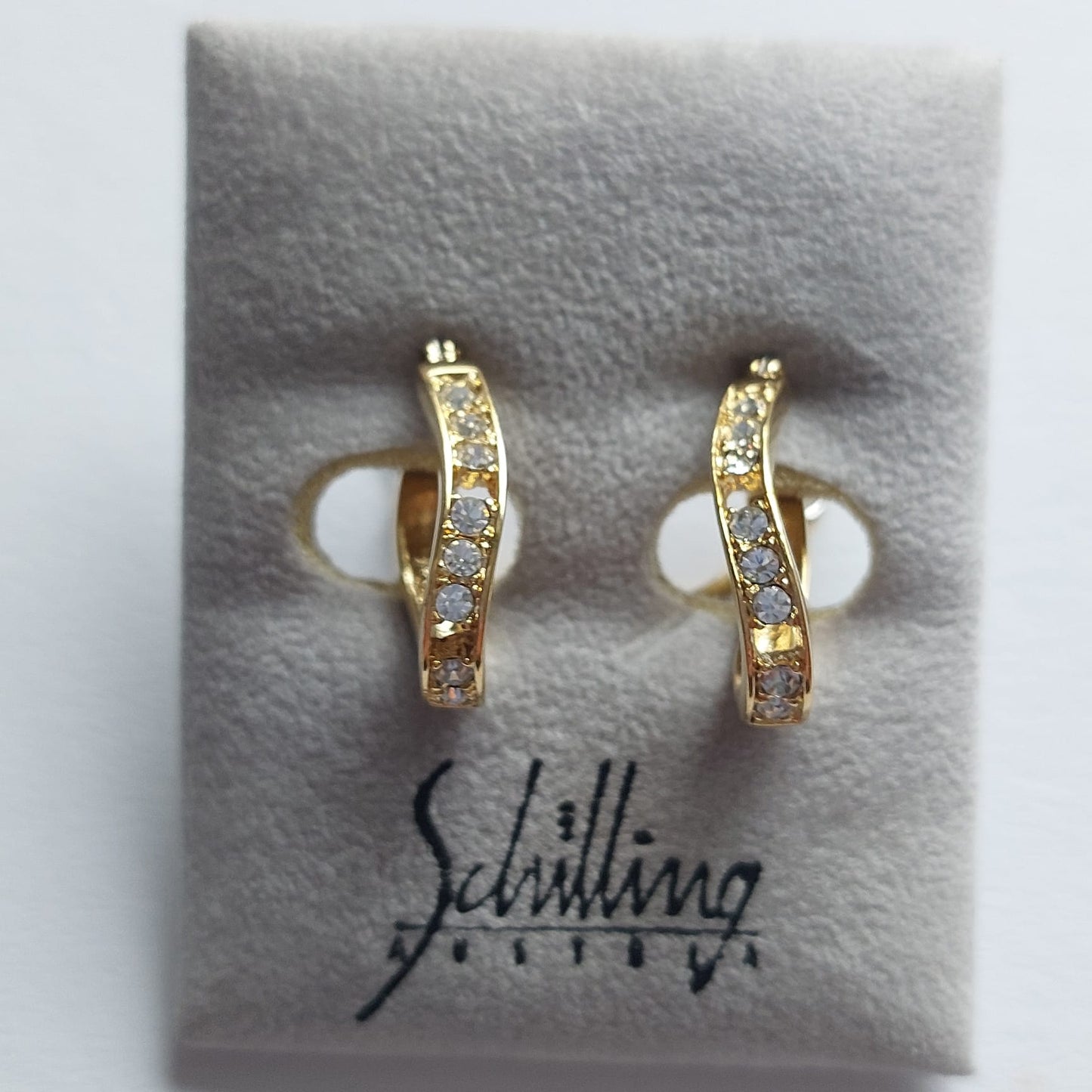 Original Vintage Schilling Ohrringe 21mm