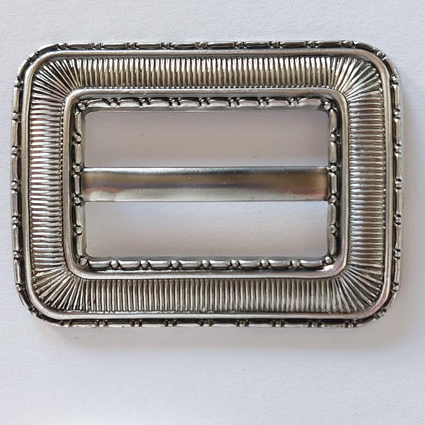 2063 Silberne Gürtelschnalle 55x40mm