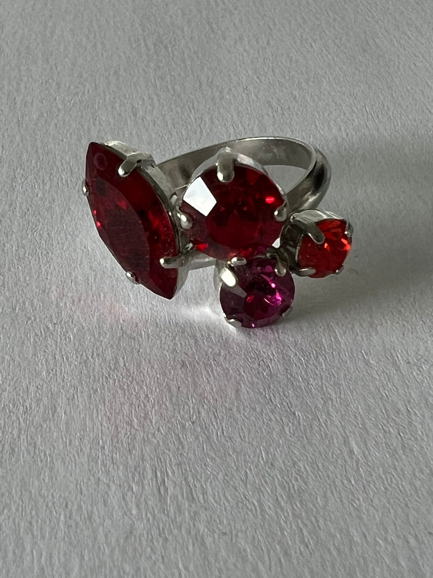 9766 Vintage Swarovski Kristallen Ring 15mm