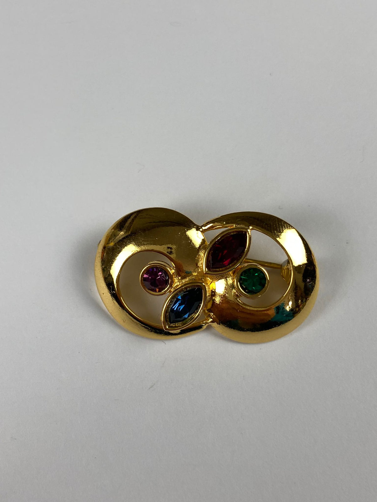 8264 Vintage Mitte des Jahrhunderts Moderne Brosche 38x22mm