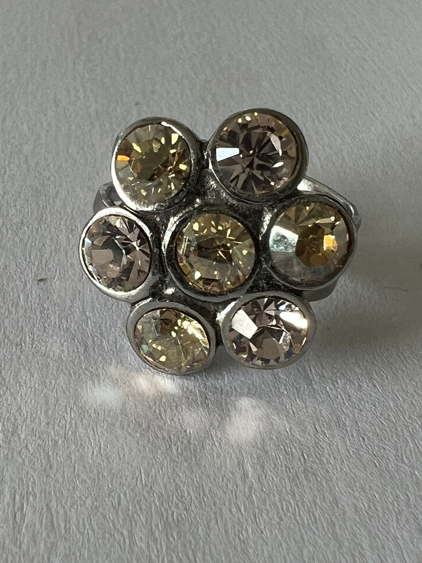 9782 Vintage Swarovski Kristallen Ring 20mm