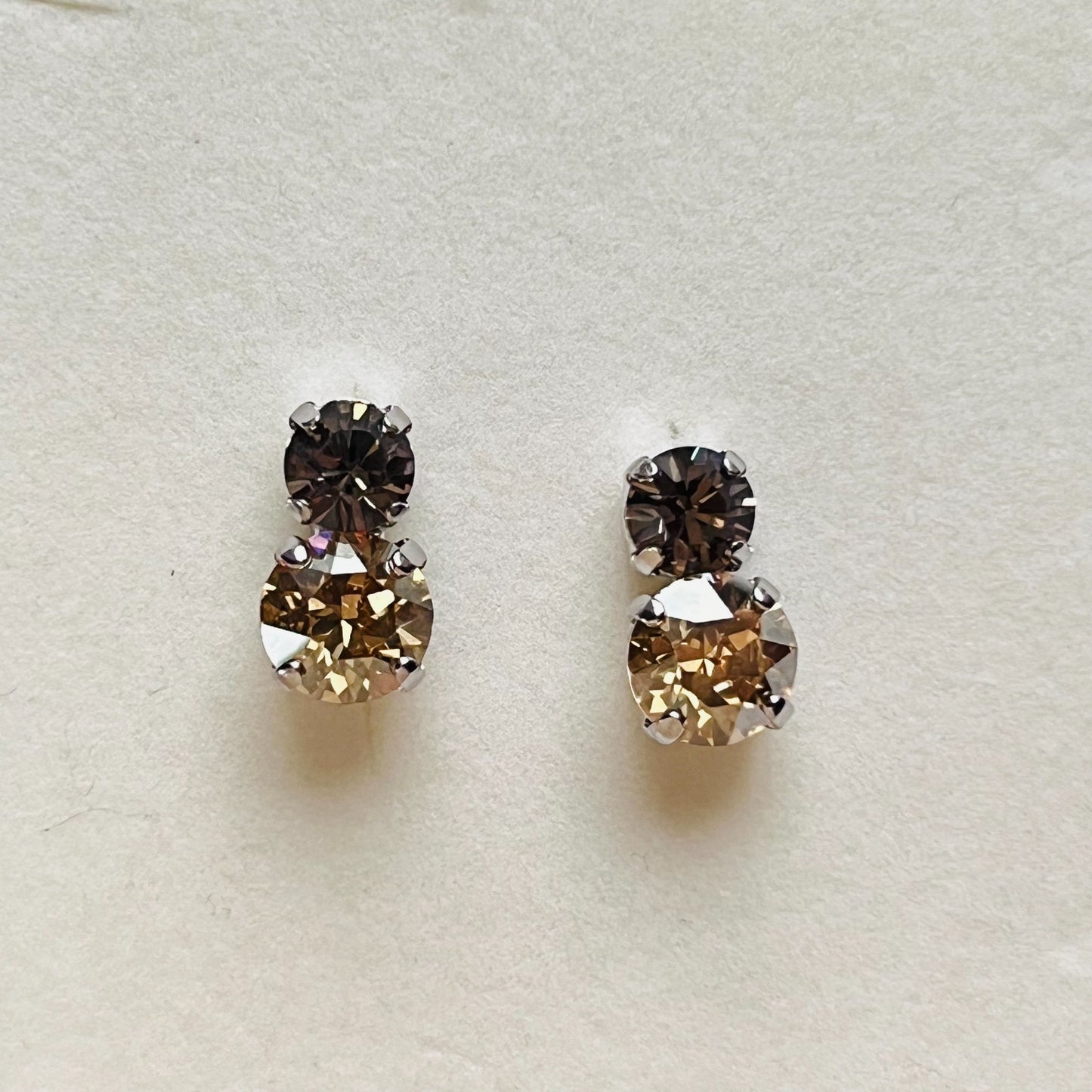 3954 Vintage Earring mit Swarovski Crystals 14mm