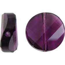 Swarovski® Twist Bead Amethyst 14mm