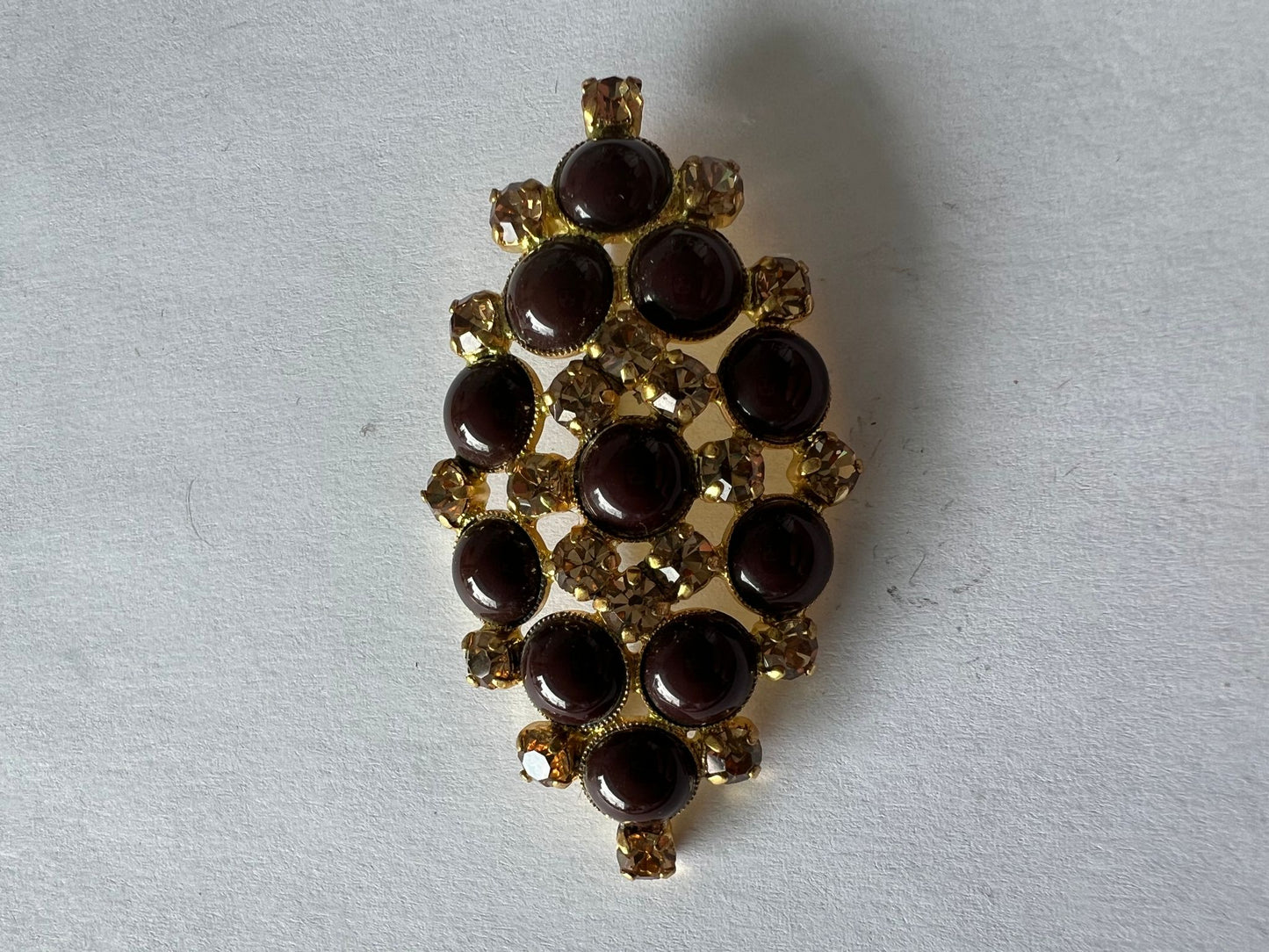 8536 Vintage Swarovski Kristallen Brosche 60mm