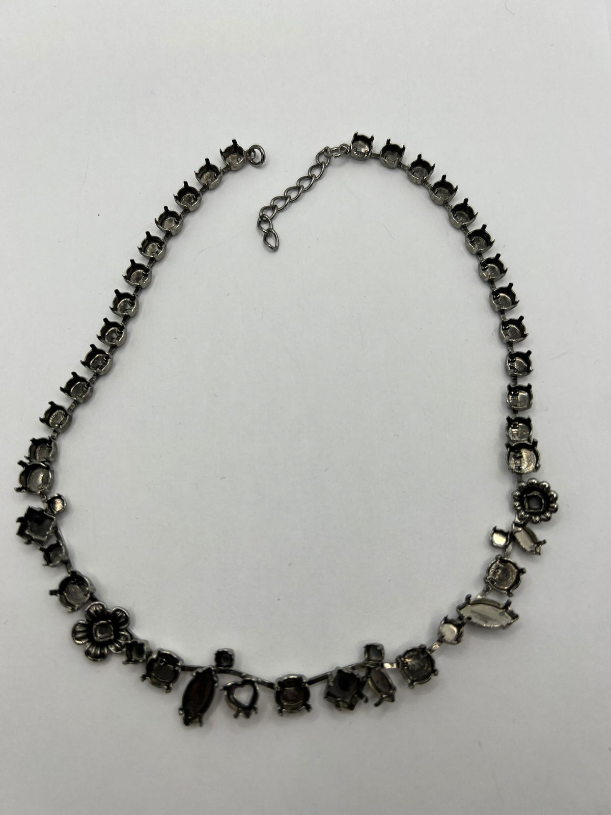 6493 Vintage leerer Kette zum Befüllen mit Swarovski Kristallen 38cm