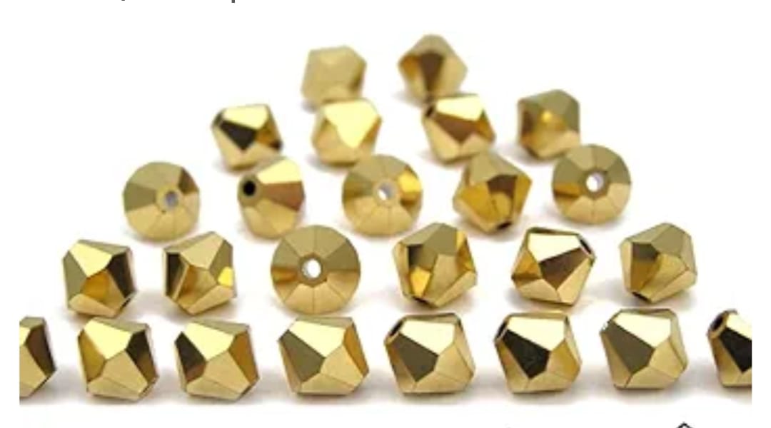 Swarovski® Beads Bicone Aurum 2X 4mm