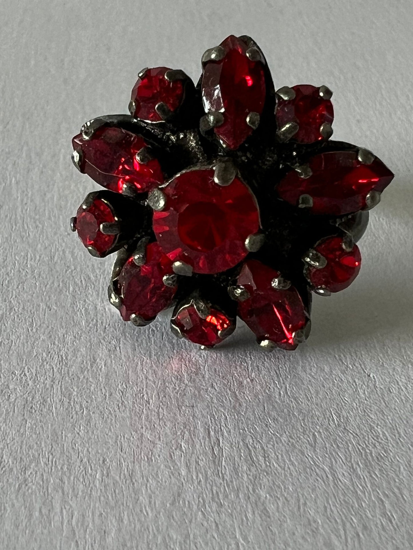 9753 Vintage Swarovski Kristallen Ring 20mm