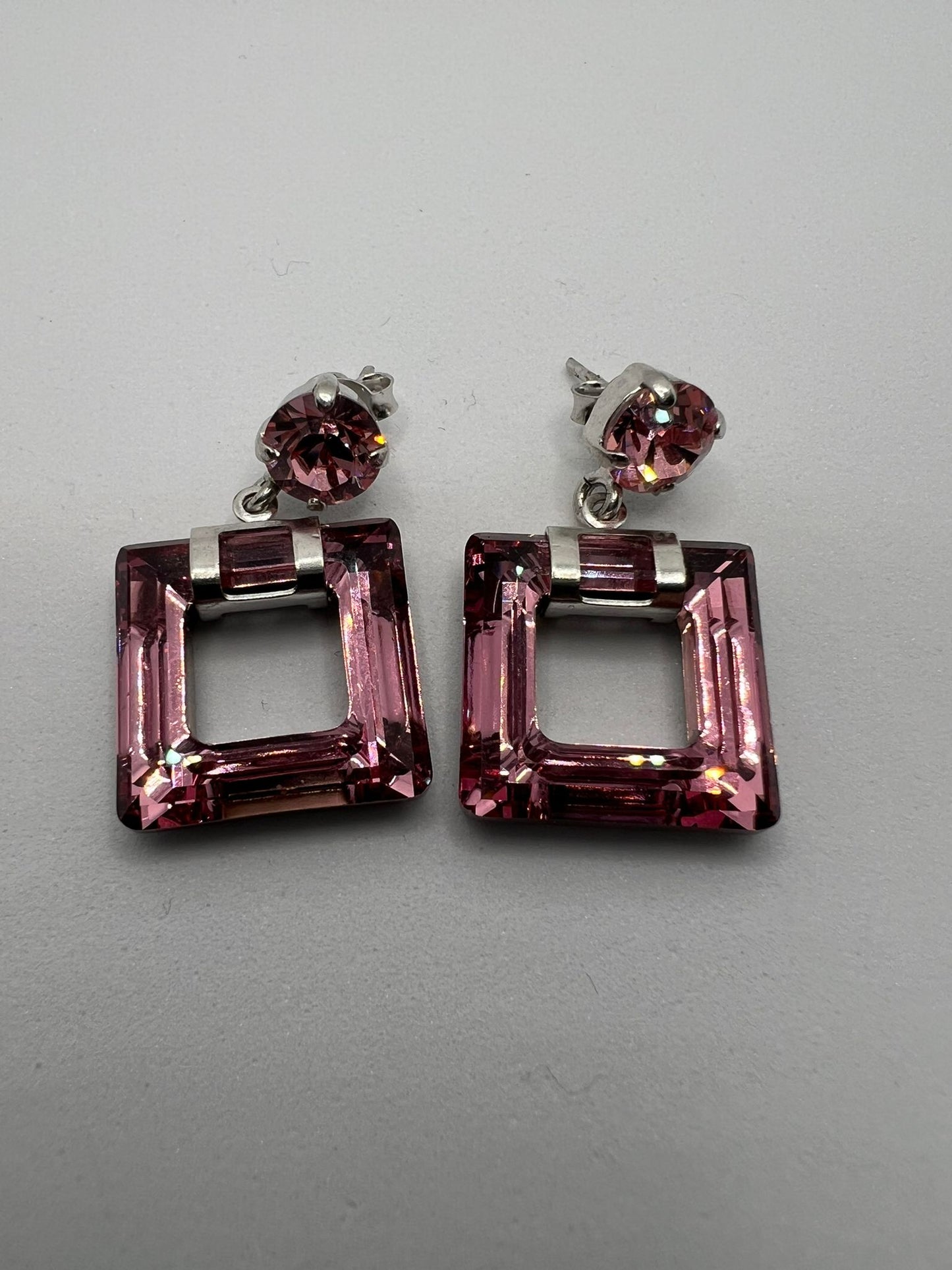30438 Vintage Swarovski Kristallen Ohrhänger 20mm