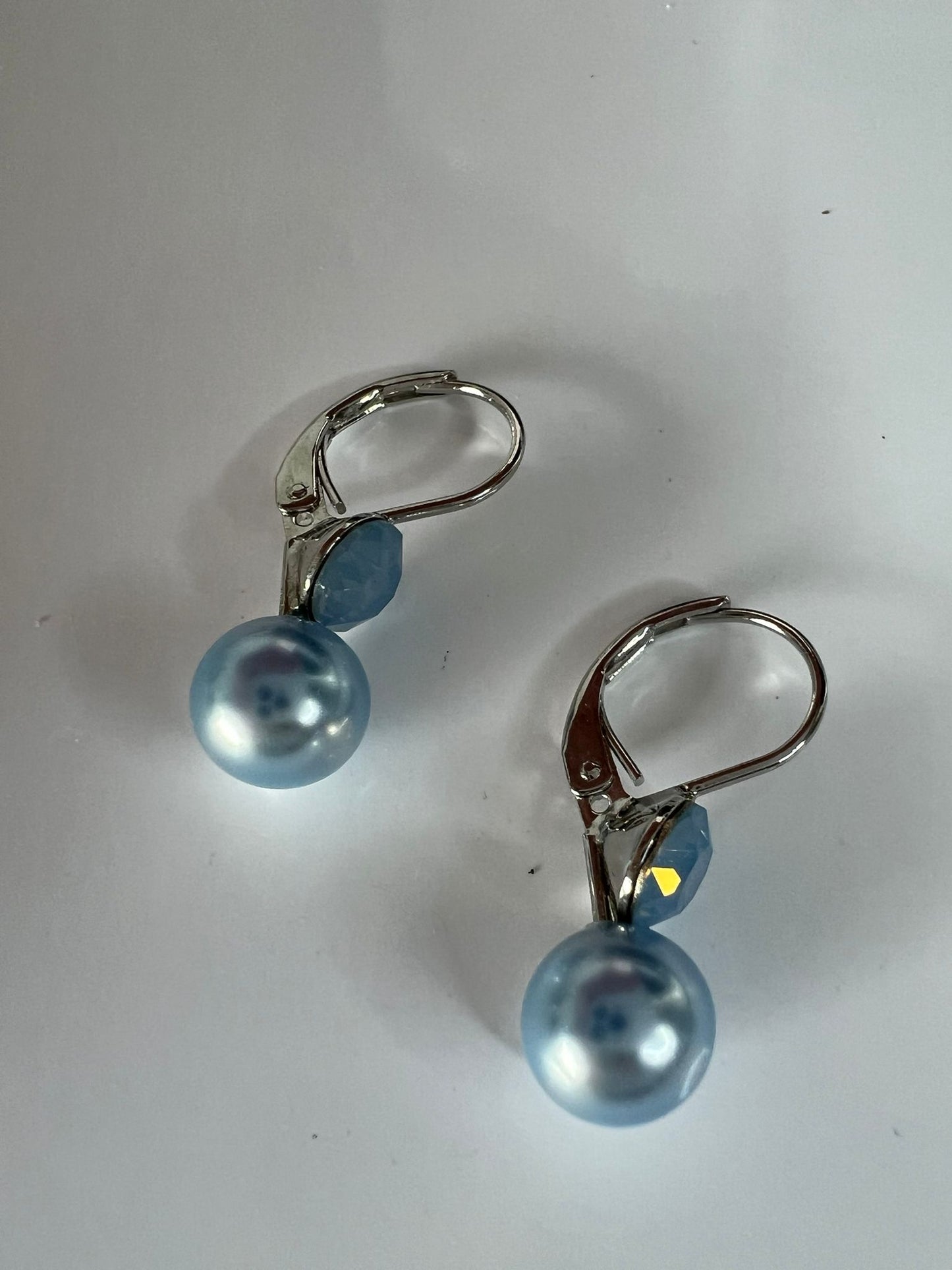 30412 Vintage Swarovski Kristallen Ohrhänger 7mm