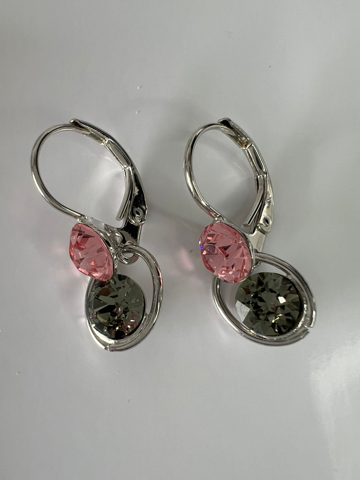 30389 Vintage Swarovski Kristallen Ohrhanger 16mm