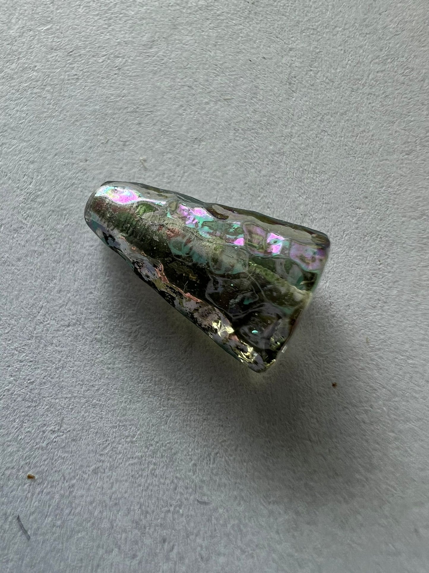 5760 Vintage Acryl Perlen Silber AB 13mm