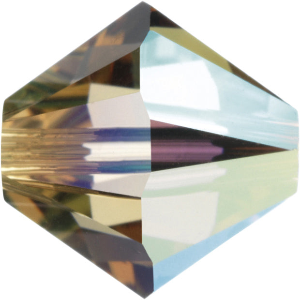 Swarovski® Beads Bicone Light Colorado Topaz Aurore Boreale 6mm