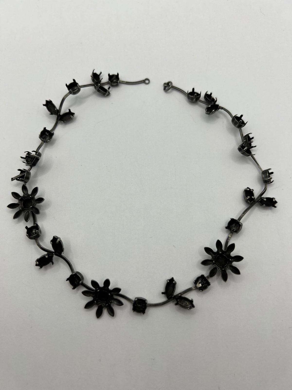 6495 Vintage leerer Kette zum Befüllen mit Swarovski Kristallen 36cm