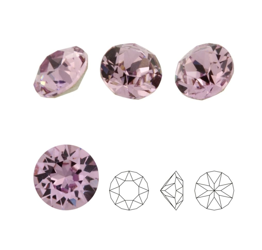 Swarovski® Chaton Light Amethyst PP16