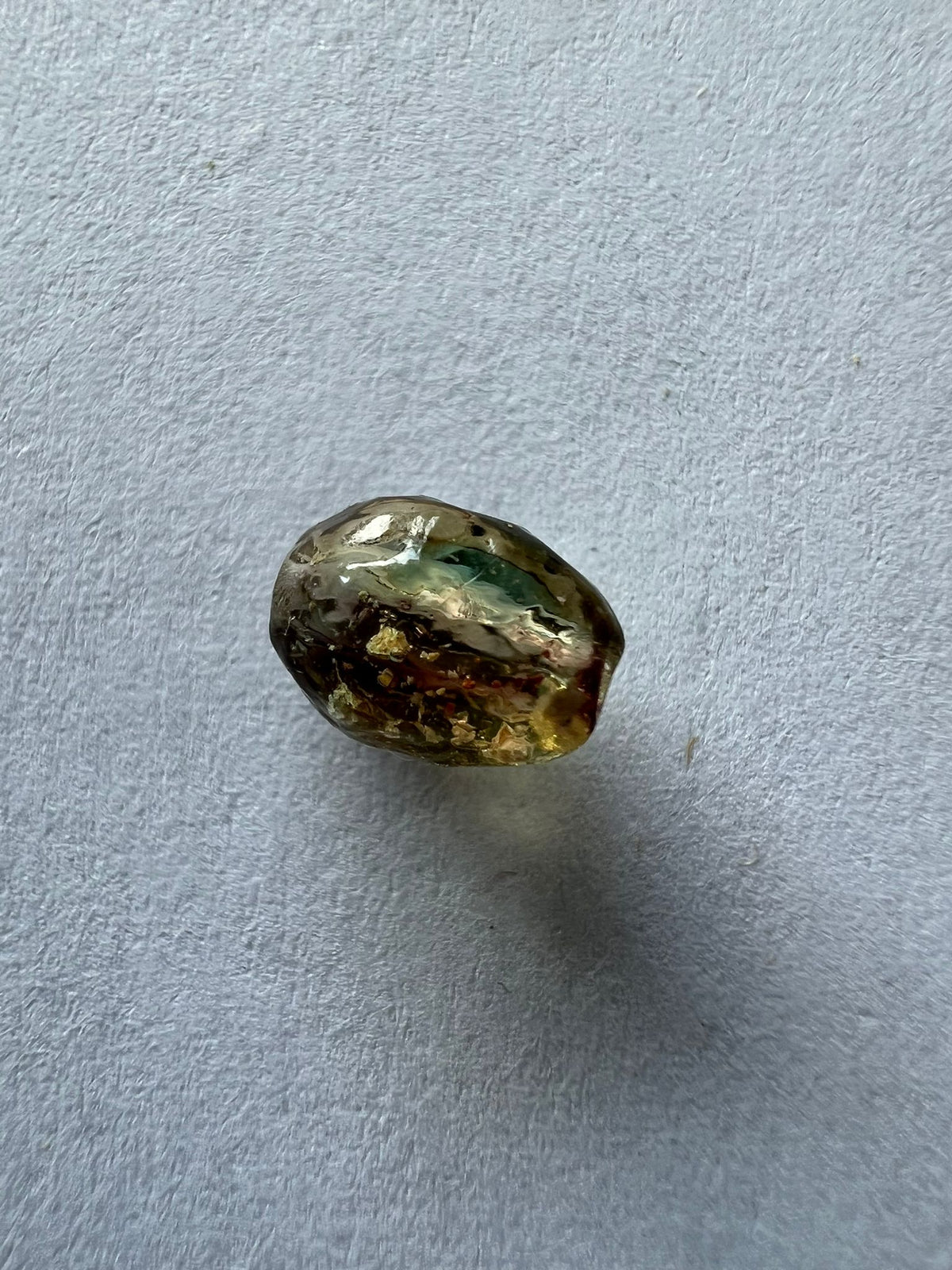 5723 Vintage Acryl Perlen Gold 7mm