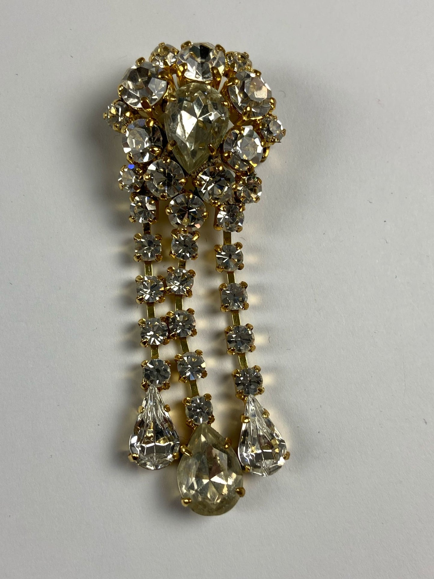 8770 Vintage Swarovski Kristallen Brosche 76mm