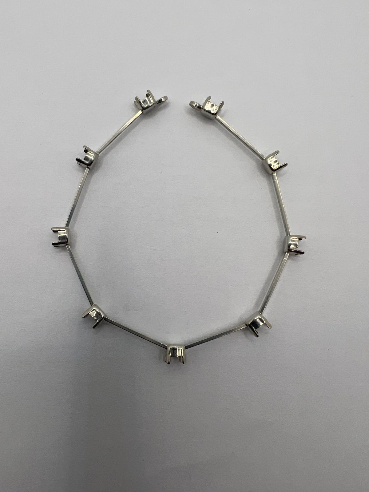 7078 Vintage leerer Armband zum Befüllen mit Swarovski Kristallen 16cm
