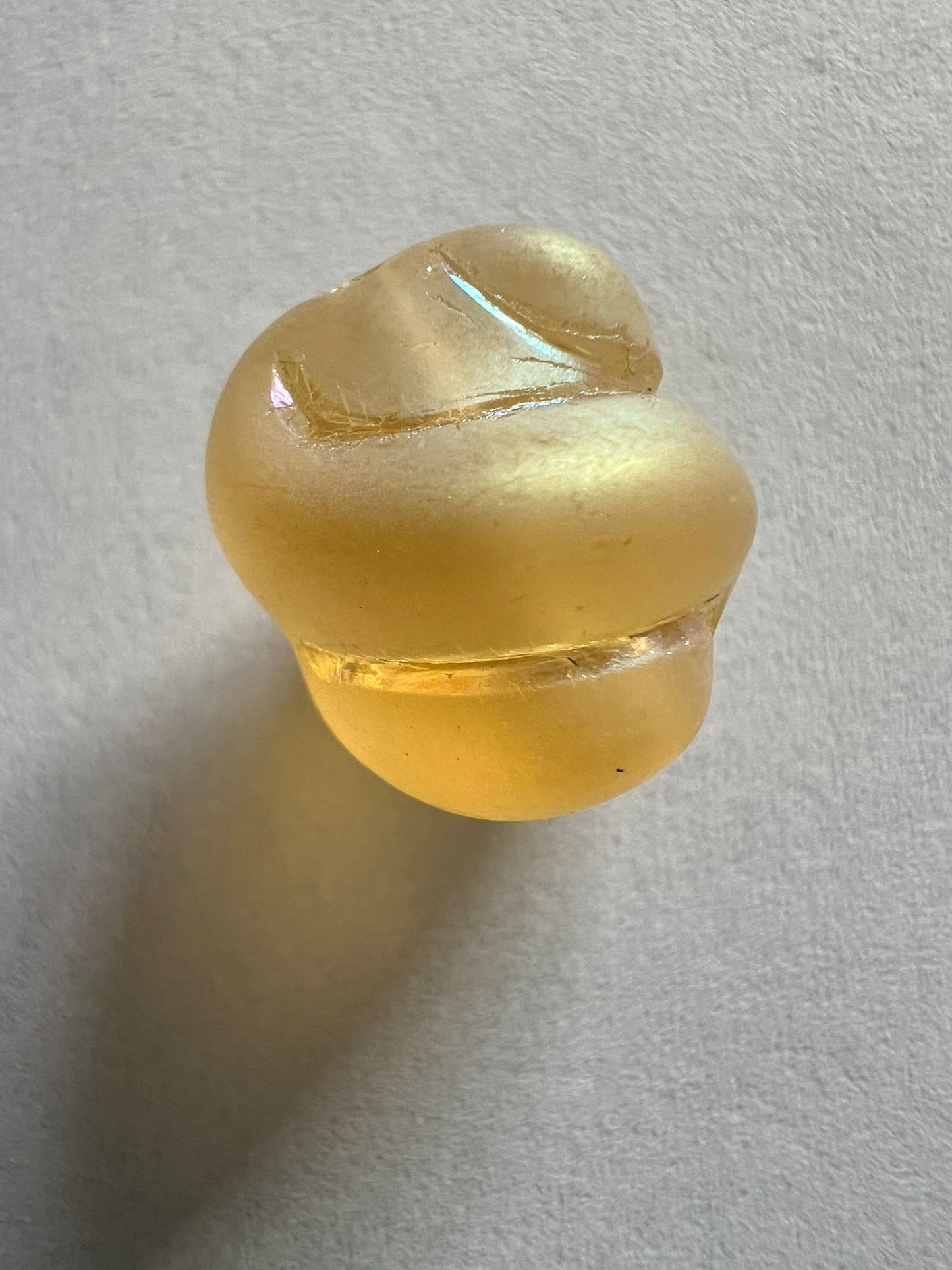 5620 Vintage Acryl Gelb Matt Perlen 4.5mm