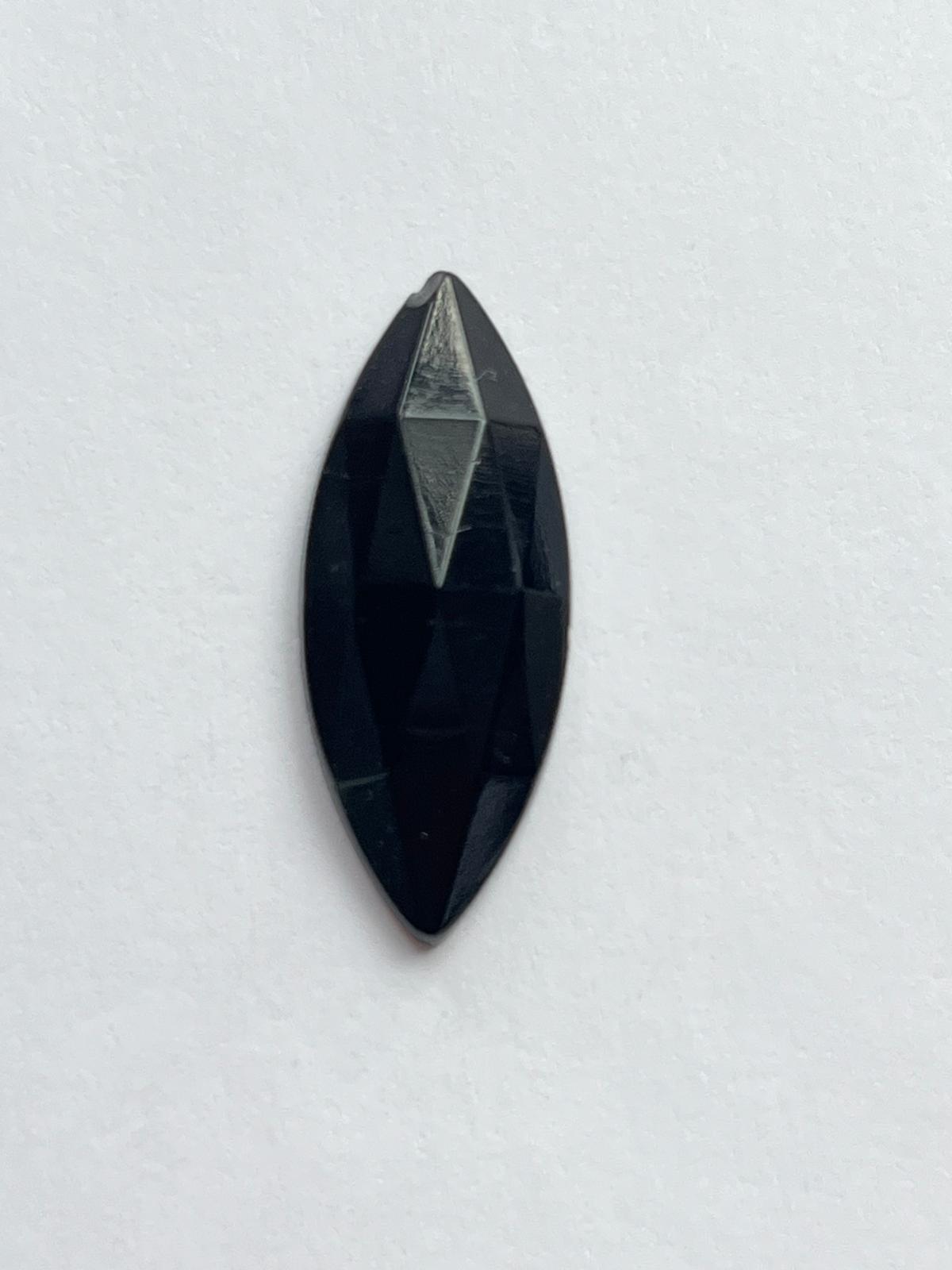 5829 Vintage Kunststoff Sphinx Eye Crystal Cut Cabochon 27mm