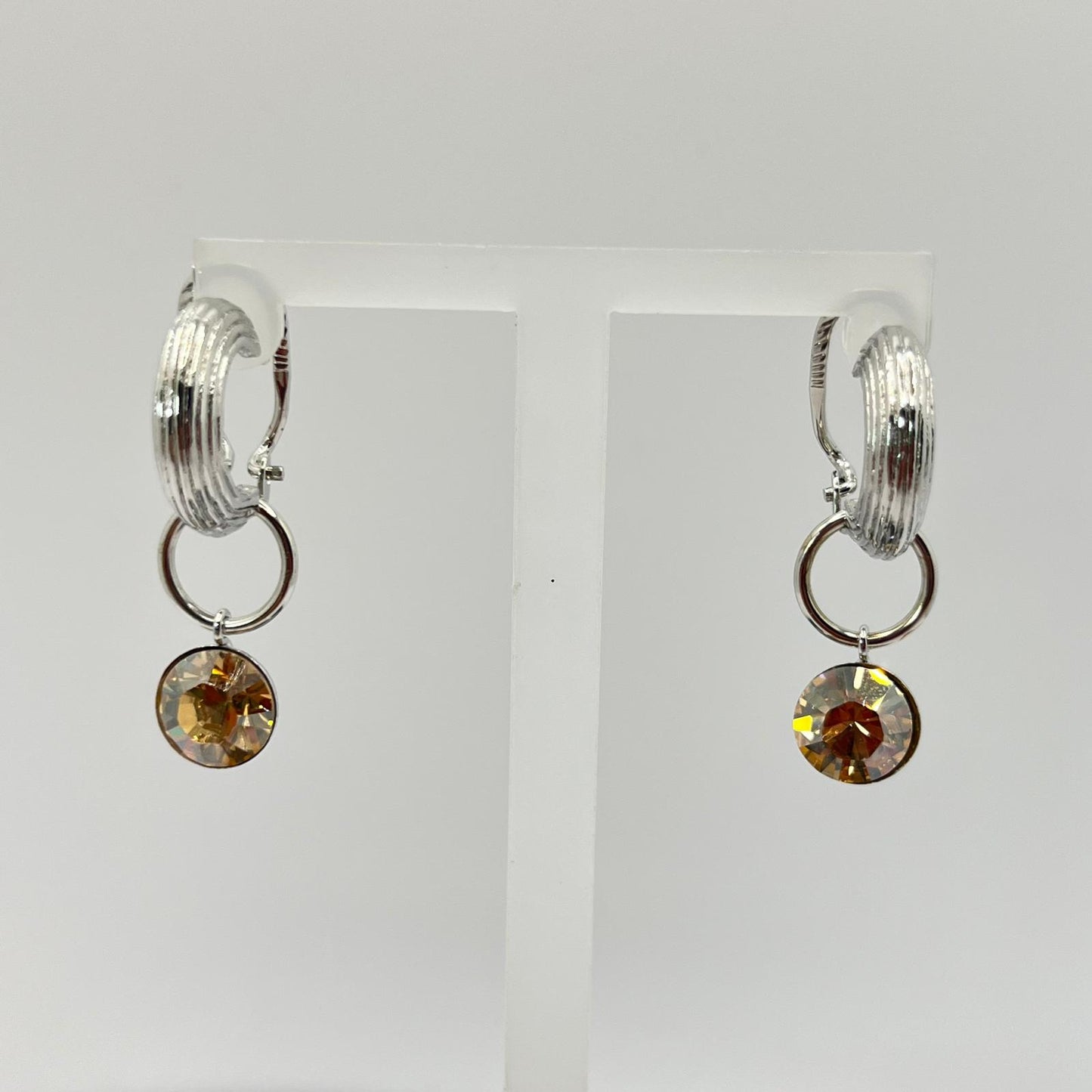 30714 Vintage Swarovski Kristallen Ohrstecker 30mm