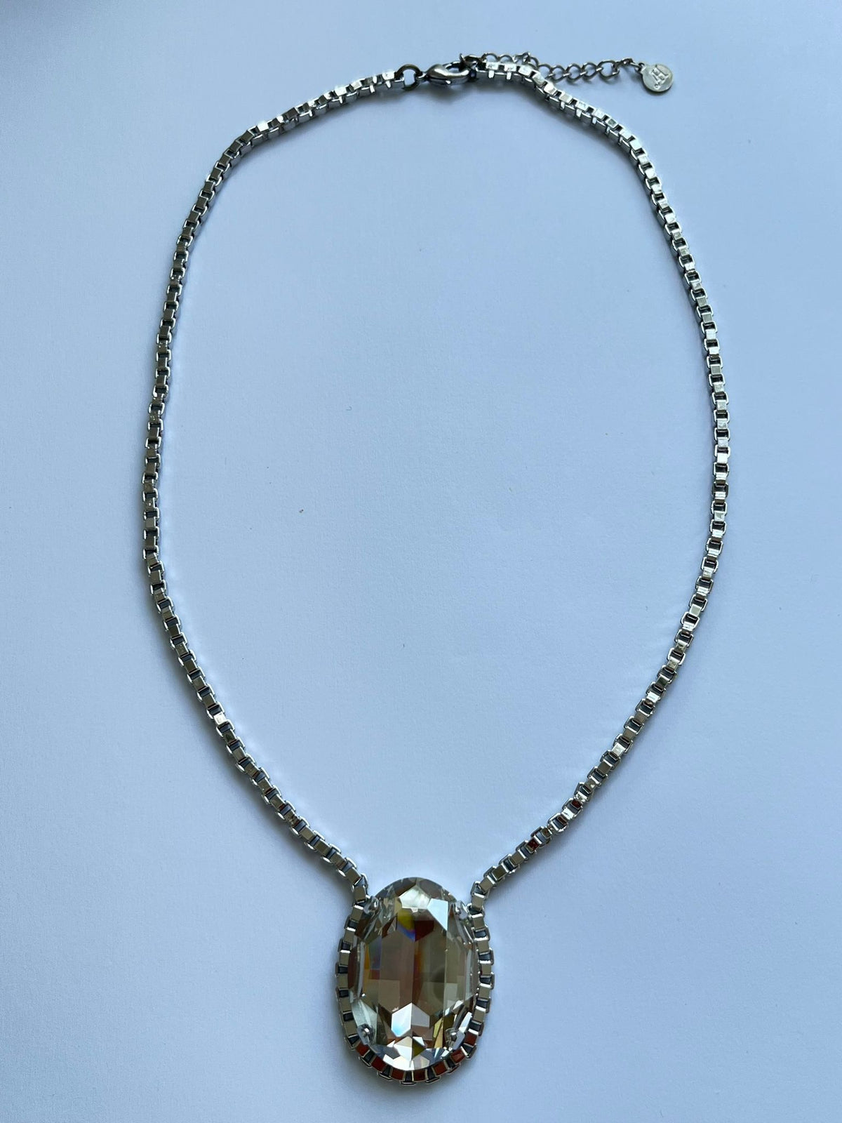 6104 Vintage Swarovski Kristallen Wiegenhalskette Crystal 45cm