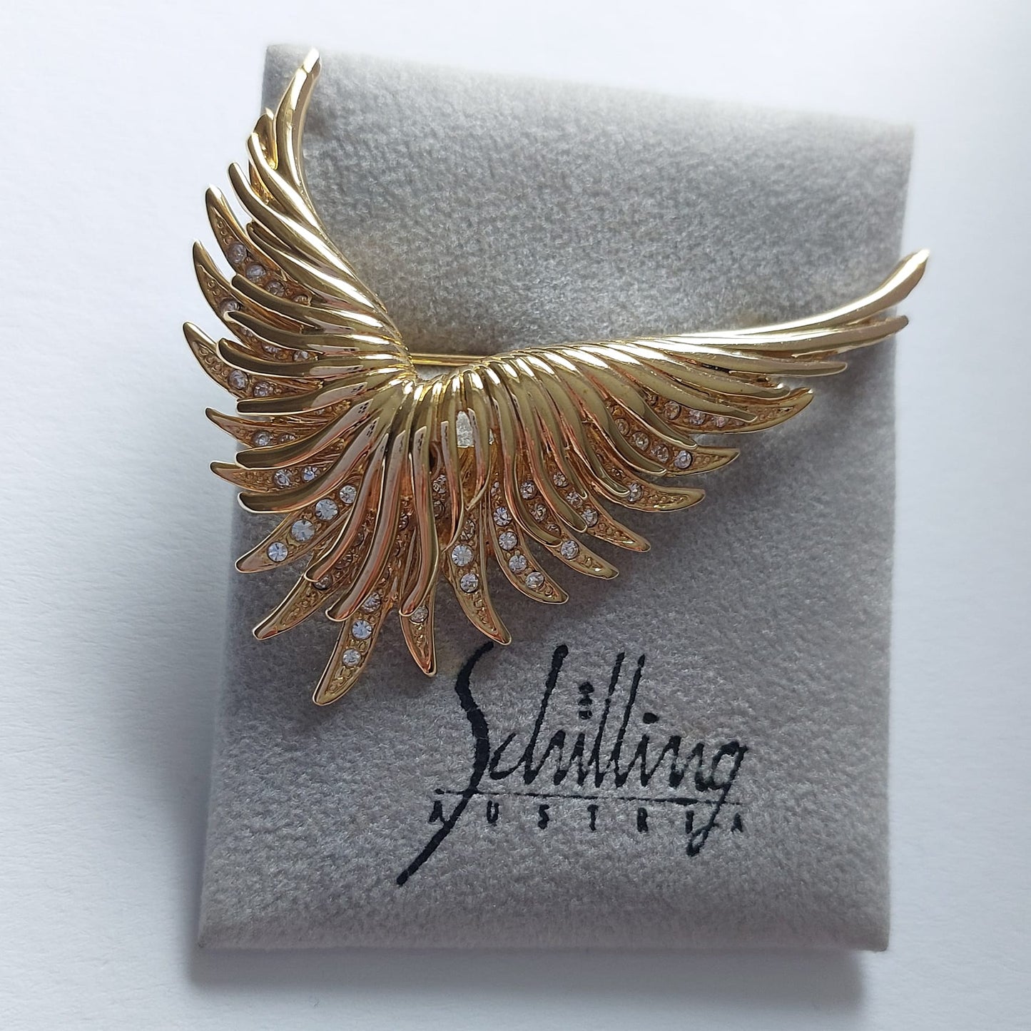 Original Vintage Schilling Brosche 48mm