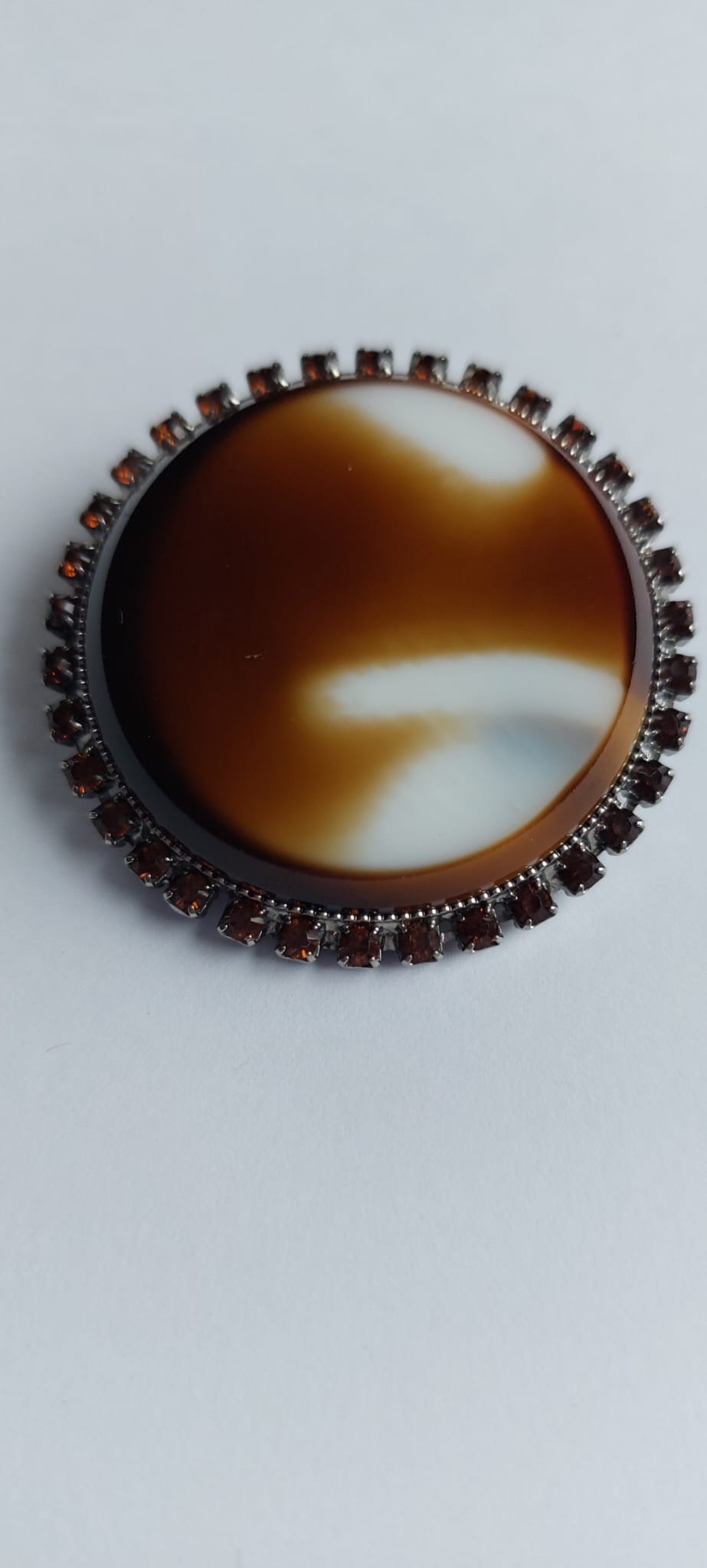 8009 Vintage Broschen mit Swarovski Kristallen 40mm