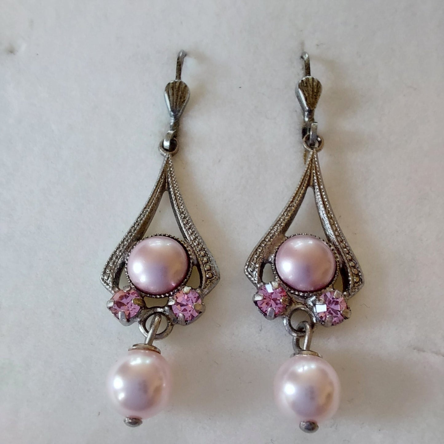 3825 Vintage Earring mit Swarovski Crystals