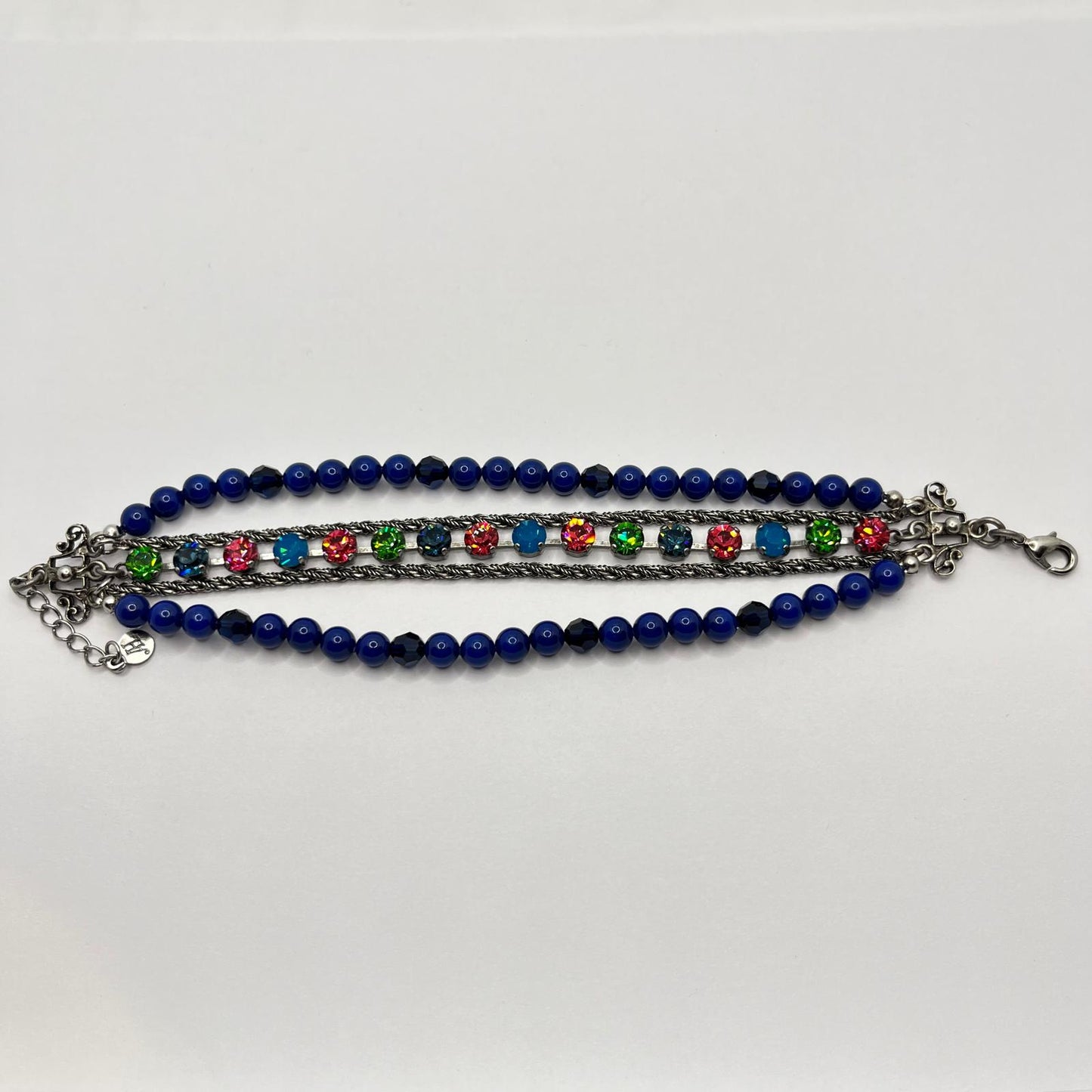 7019 Vintage Swarovski Kristallen Armband 19cm