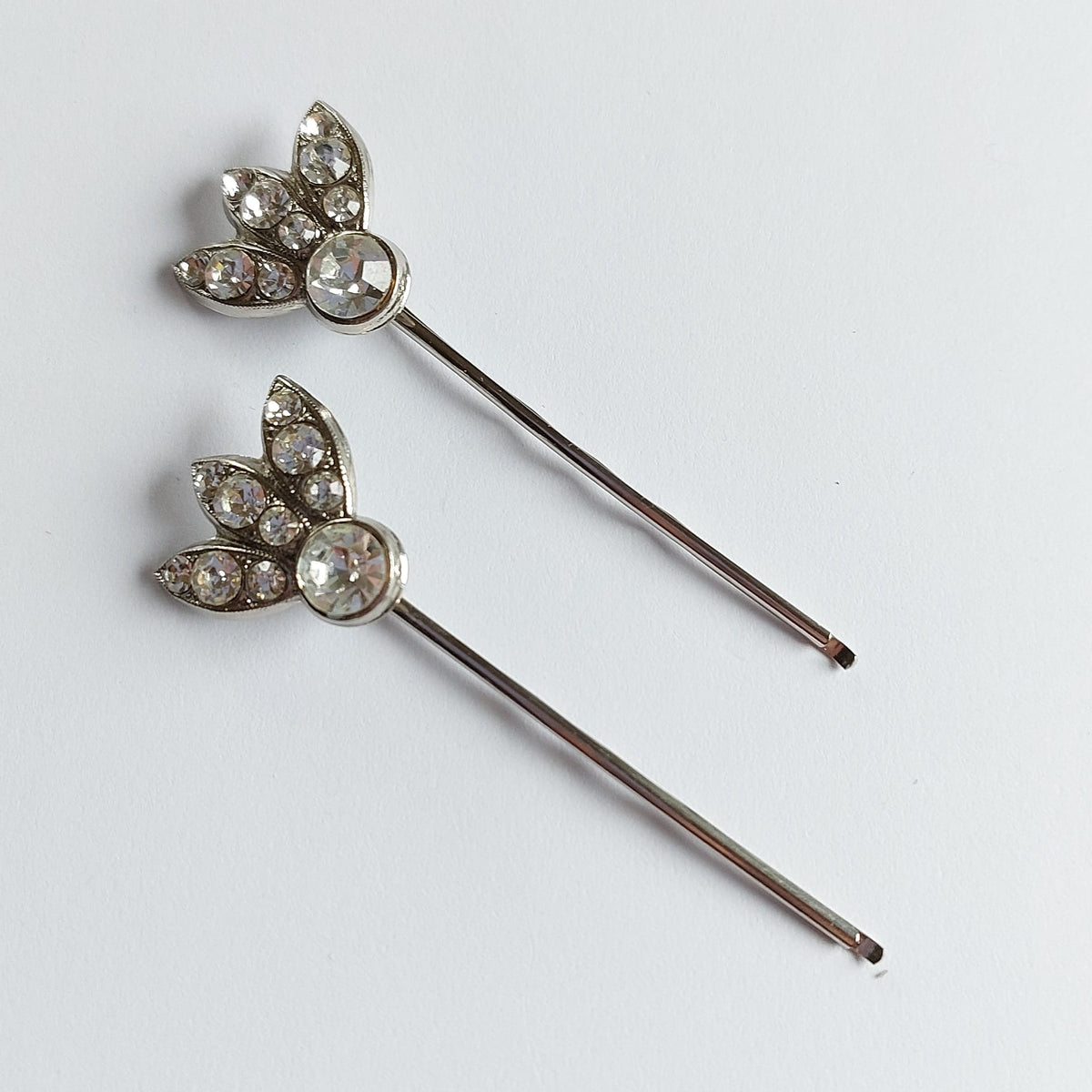 5598 Vintage Haarnadel mit Swarovski Kristallen 53mm