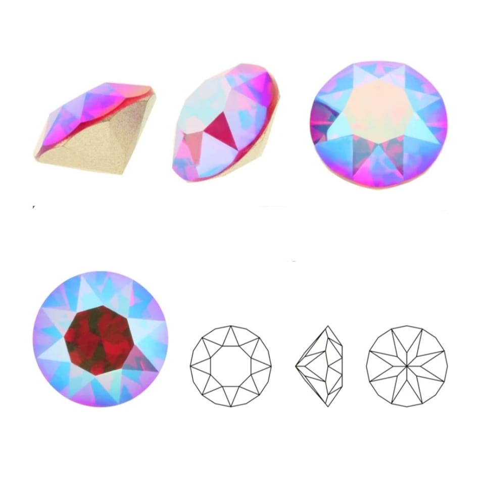 Swarovski® Chaton Light Siam Shimmer SS39
