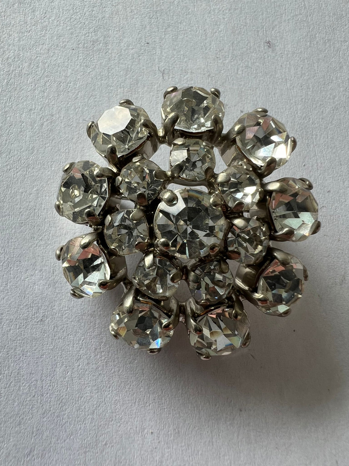 8538 Vintage Swarovski Kristallen Brosche 35mm