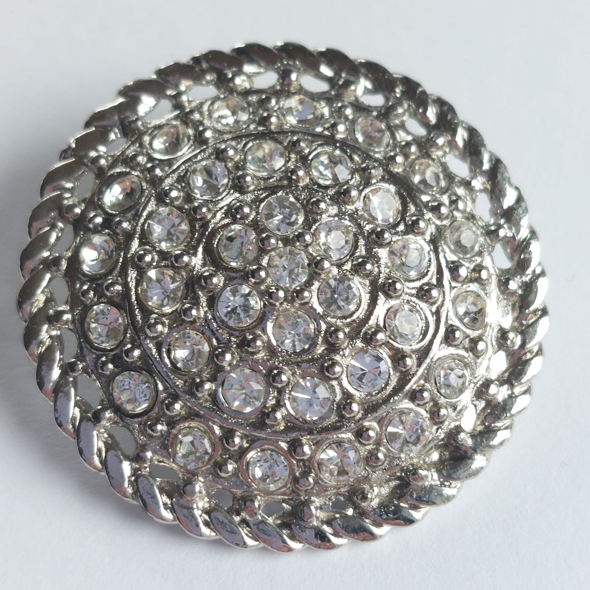 8082 Vintage Brosche mit Swarovski-Kristallen 35mm