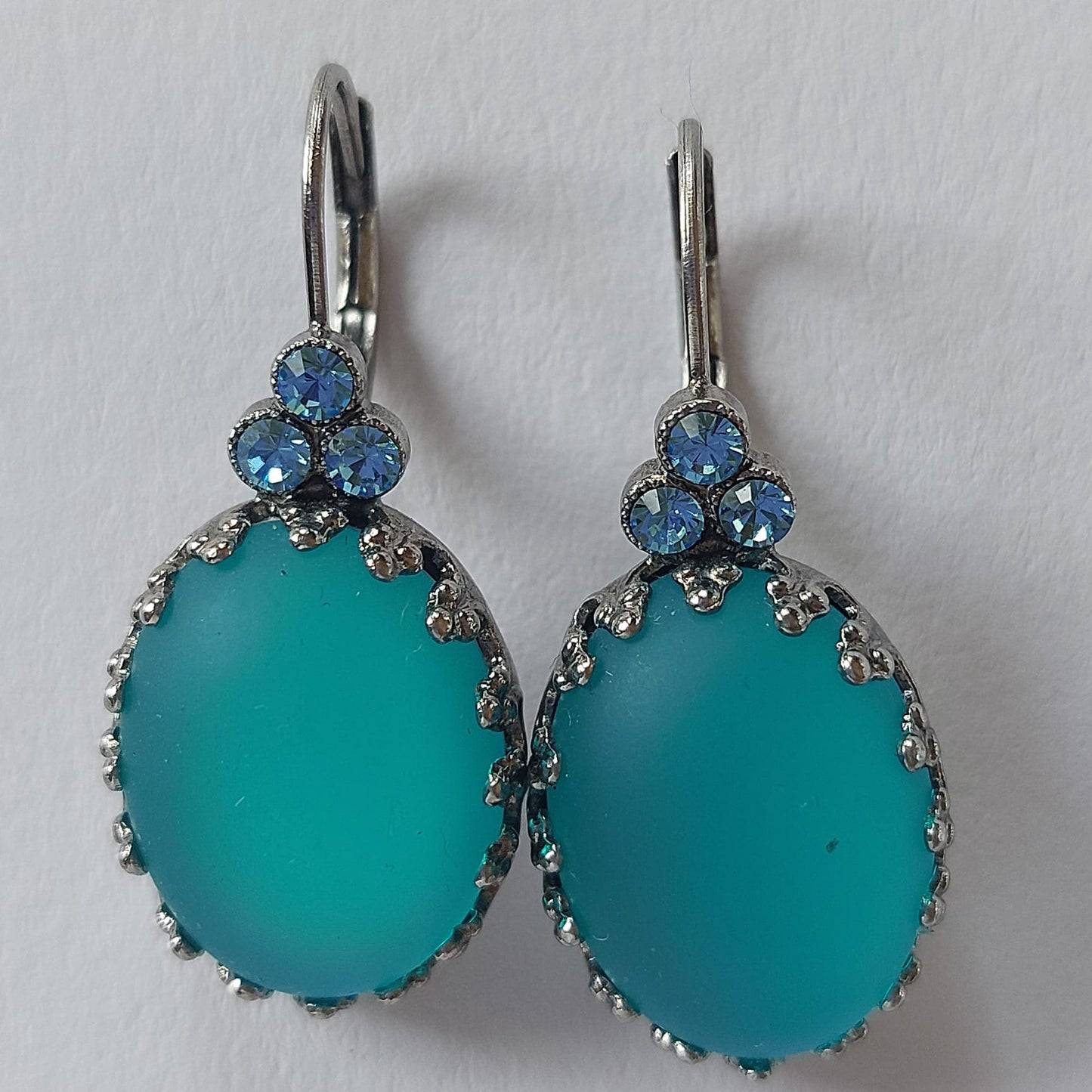 3897 Vintage Earring mit Swarovski & Cabochon