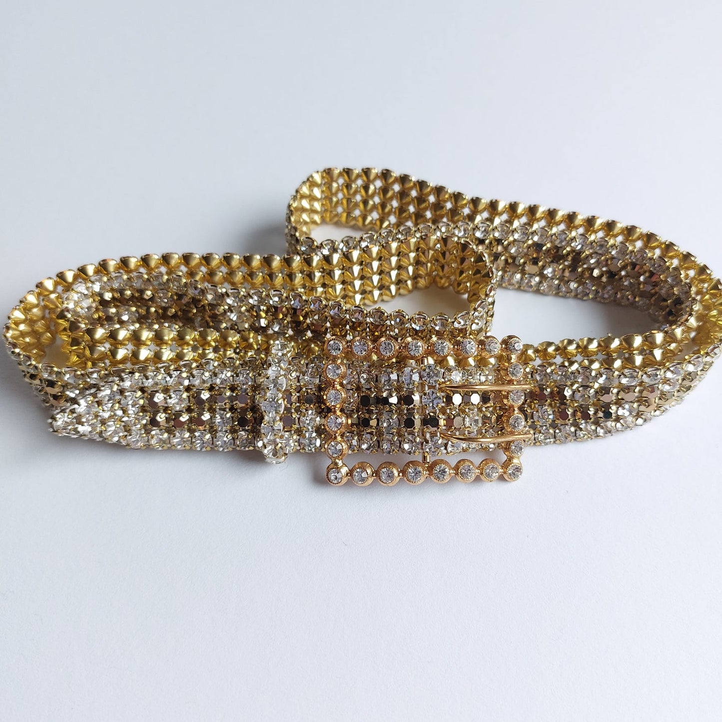 2097 Gürtel Swarovski-Steinen Besetzter 92x2cm