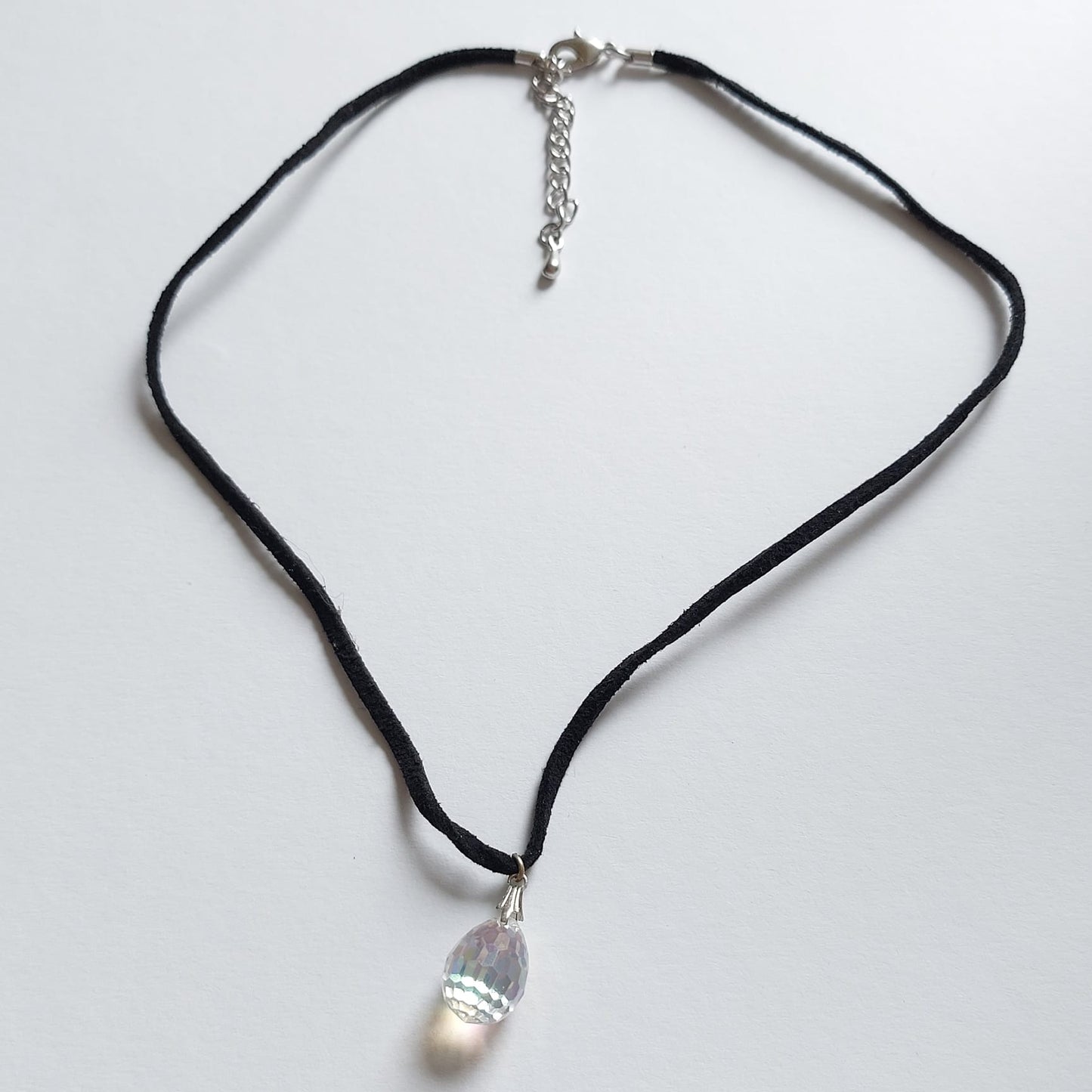 6050 Vintage Swarovski Oval Disco Pendant Halskette 38cm
