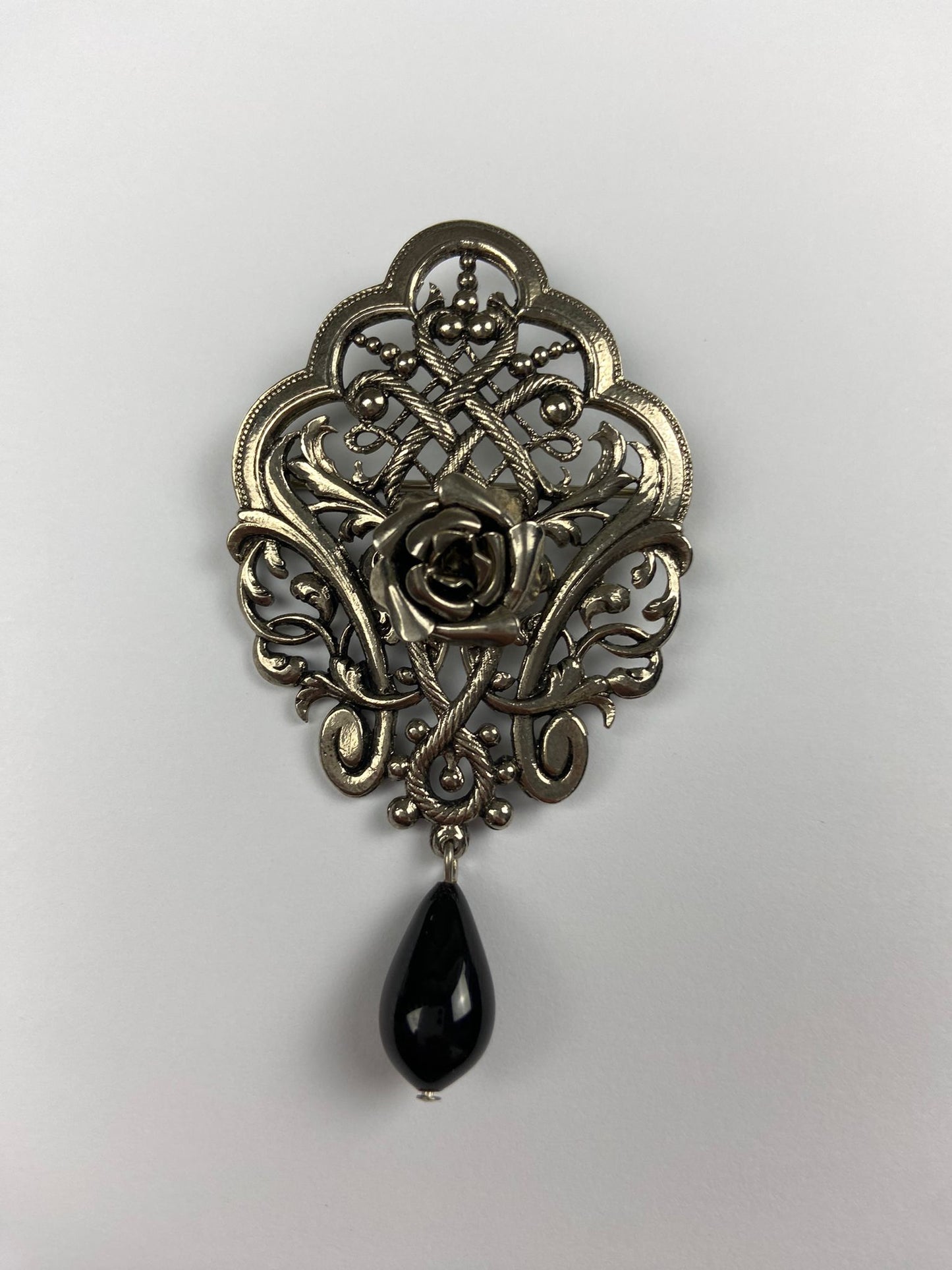 8620 Vintage Swarovski Kristallen Brosche mit Anhänger 72mm
