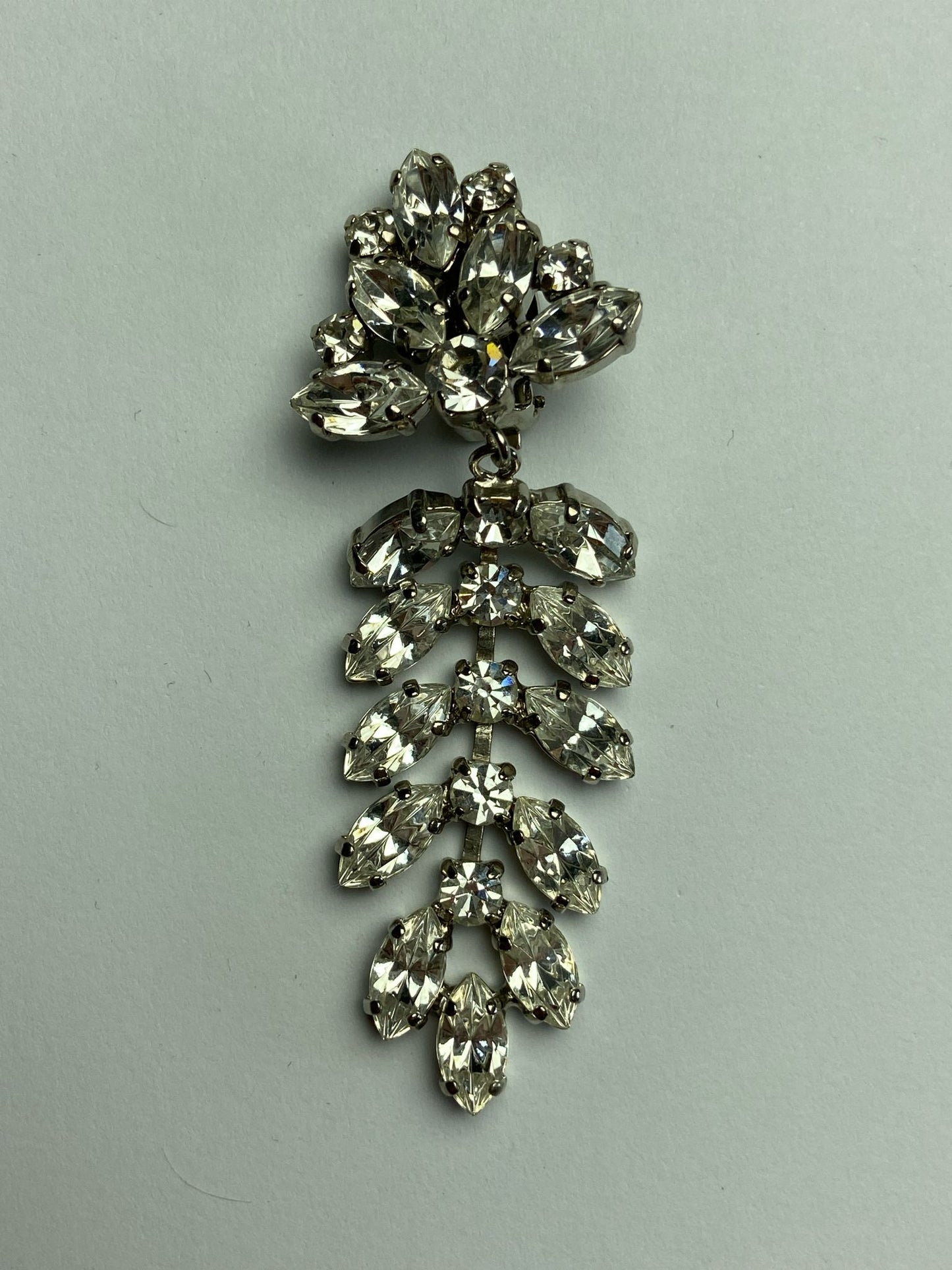 30458 Vintage Swarovski Kristallen Ohrclip 71mm