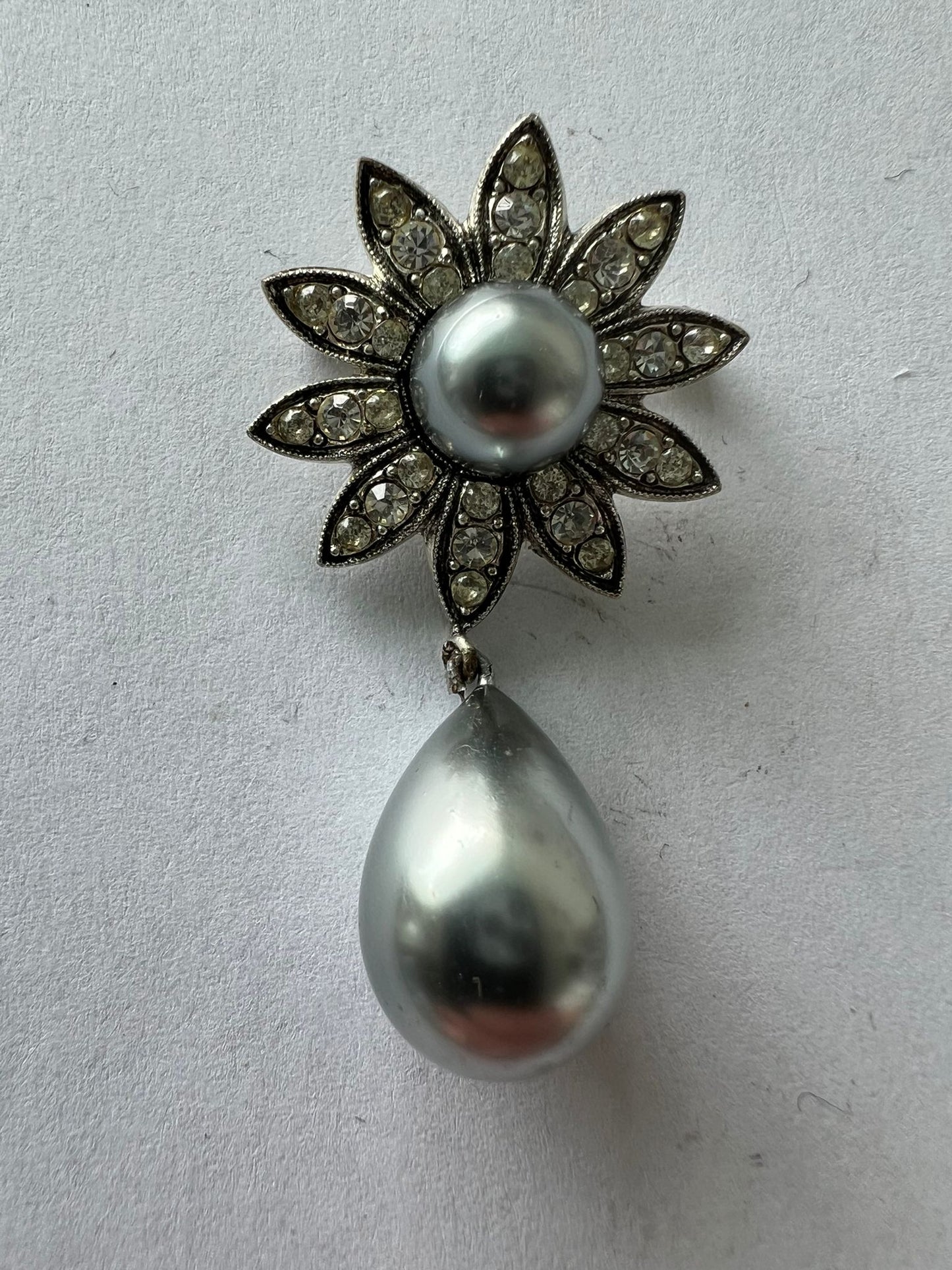 8525 Vintage Swarovski Kristallen Brosche 50mm