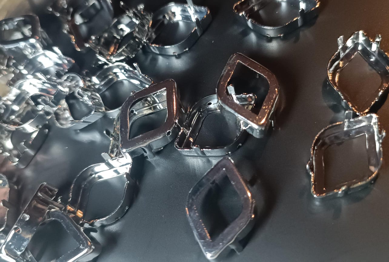 Swarovski® Fassung Lemon Silver 23x15mm