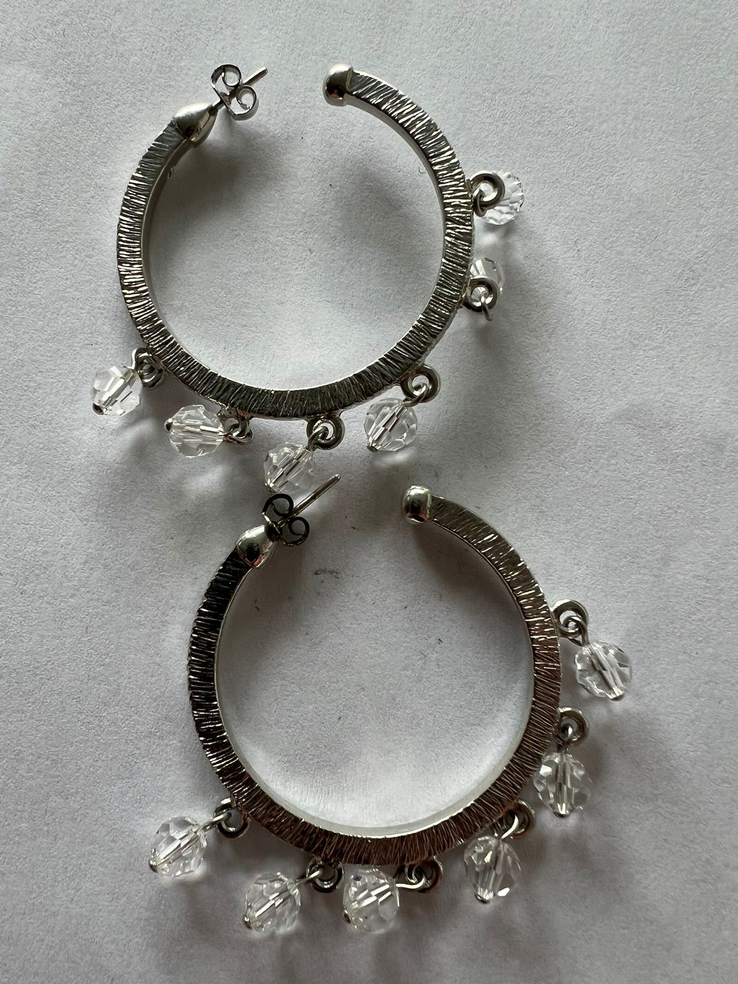 3125 Vintage Swarovski Kristallen Creolen Ohrringe 40mm