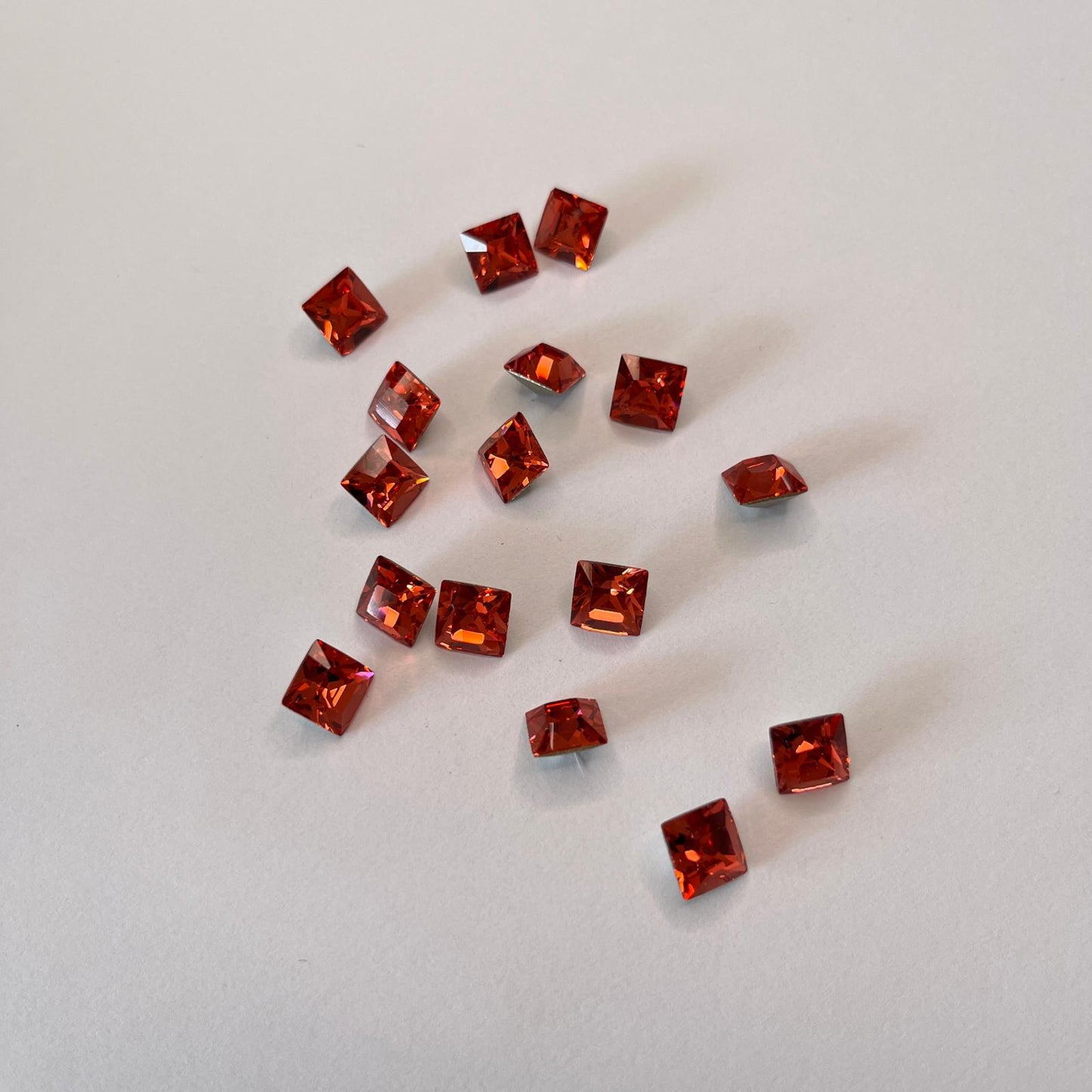 Swarovski® Fancy Stone Xilion Square Padparadscha 8mm