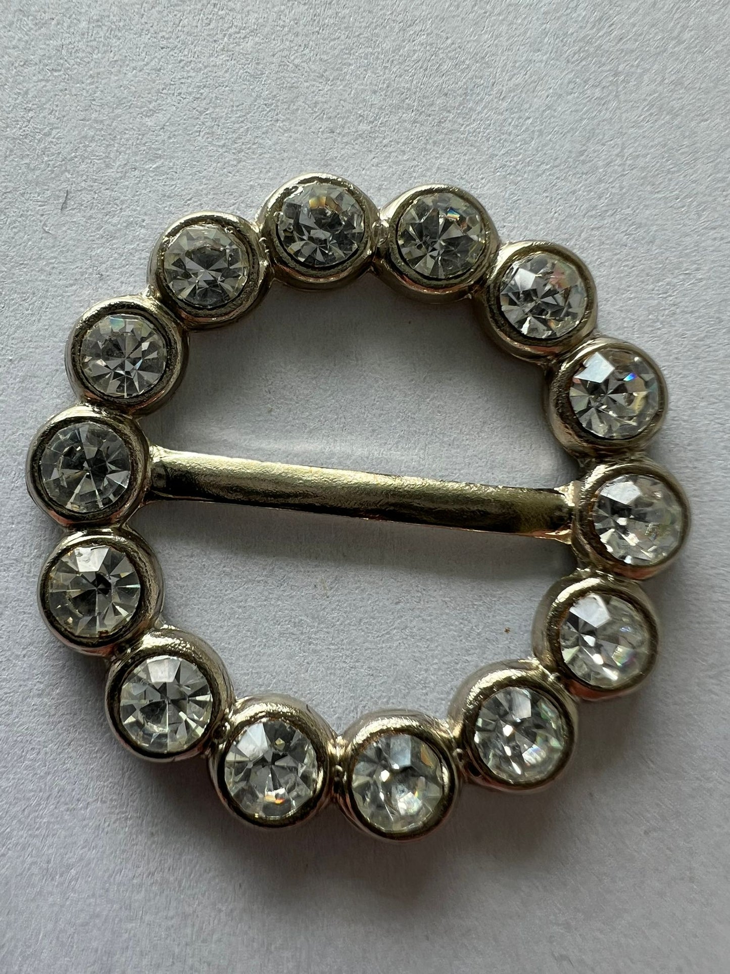 2275 Vintage Swarovski Kristallen Schalhalter 32mm